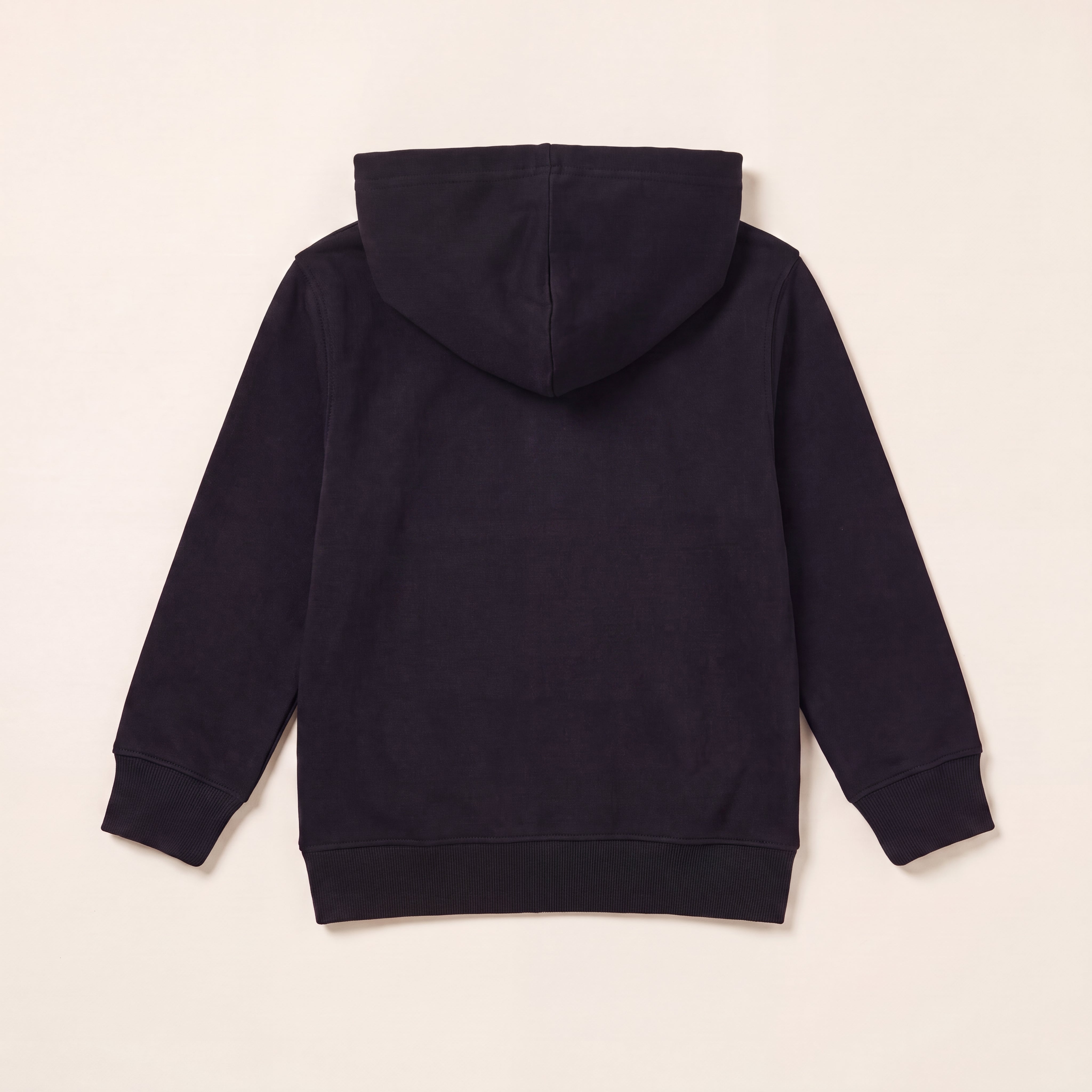 Blank – Zip-Hoodie – Baby Rücken (schwarz)