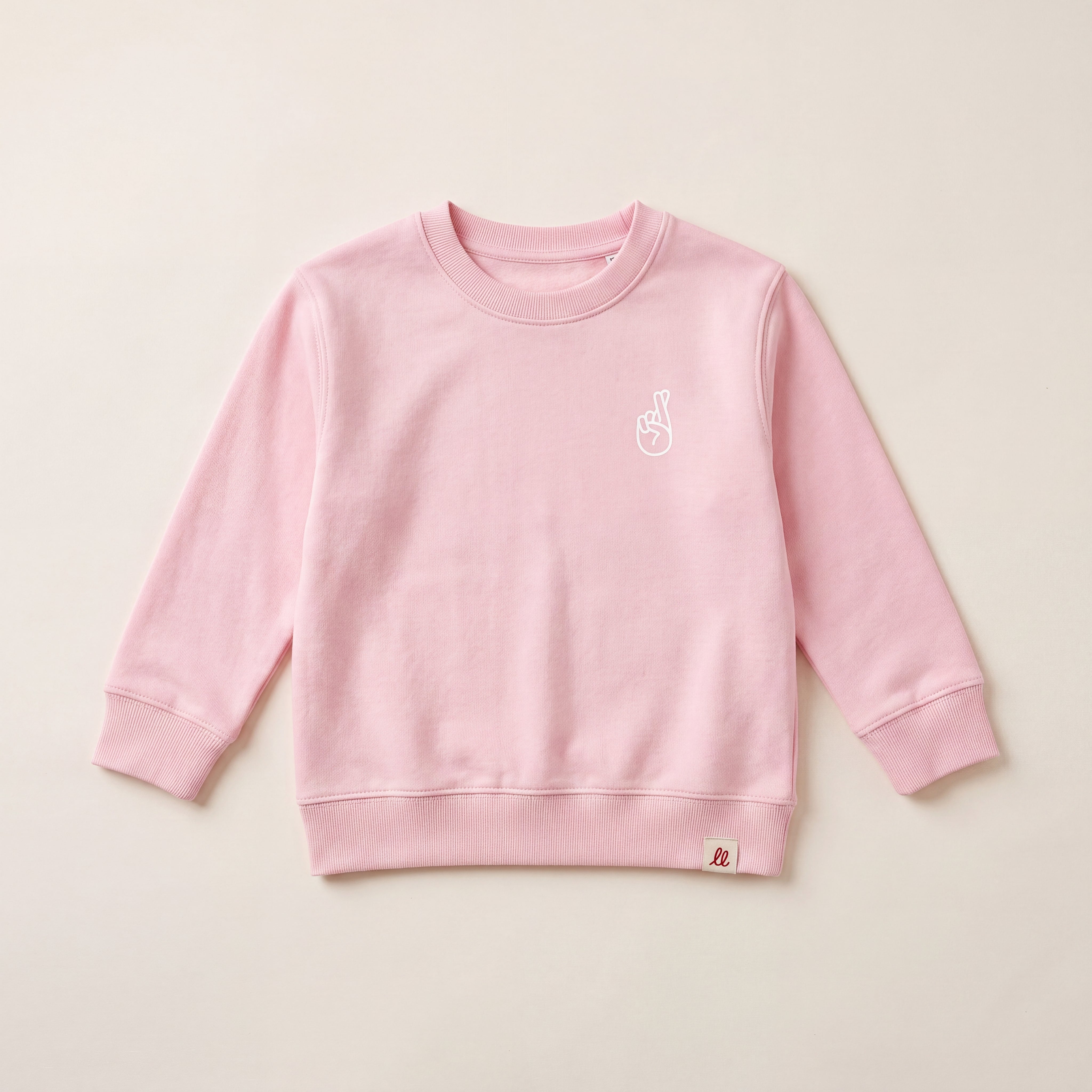 Local Troublemaker – Sweatshirt – Packshot Baby Front (pink)