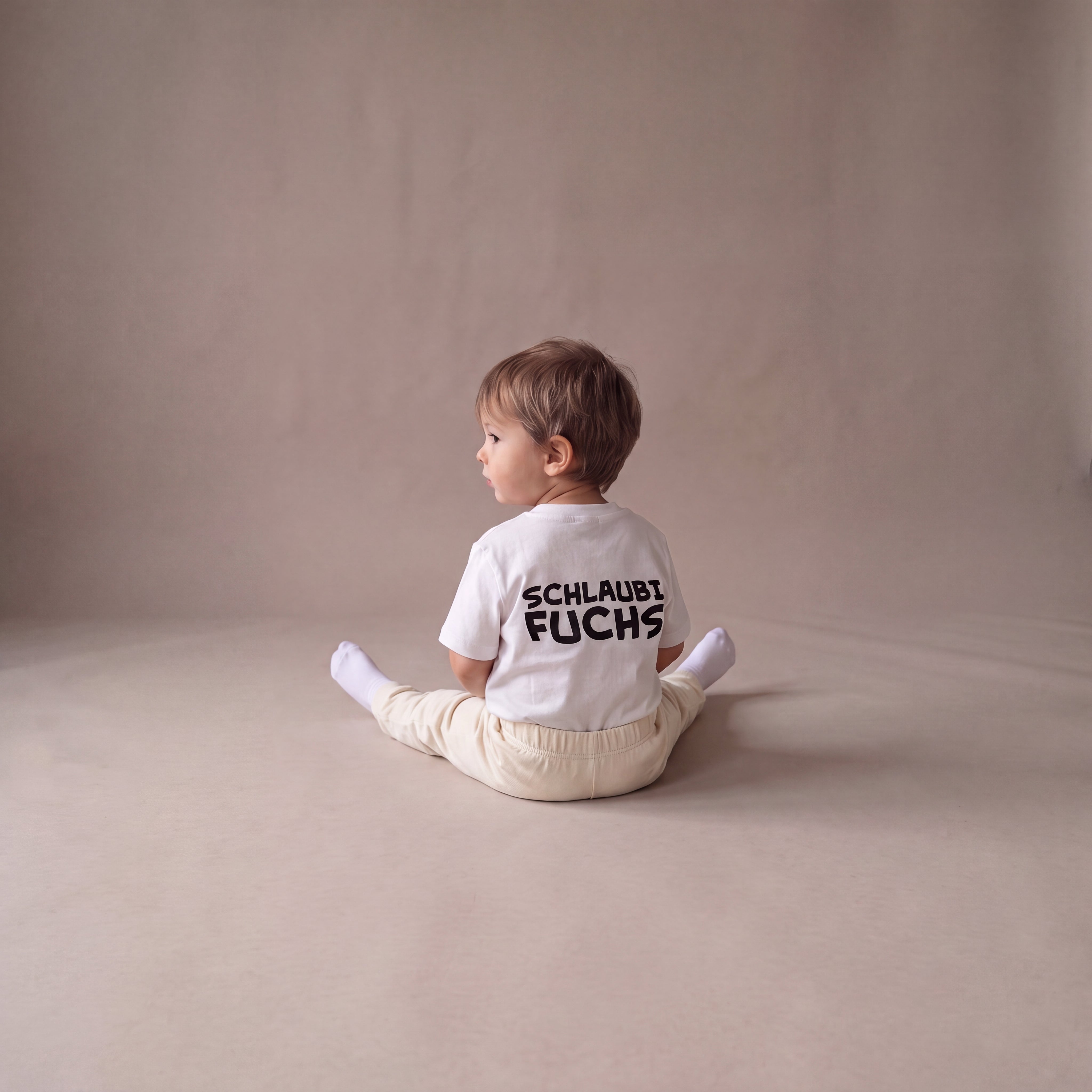 Schlaubi Fuchs – Set mit Off-White-Jogginghose (Baby)