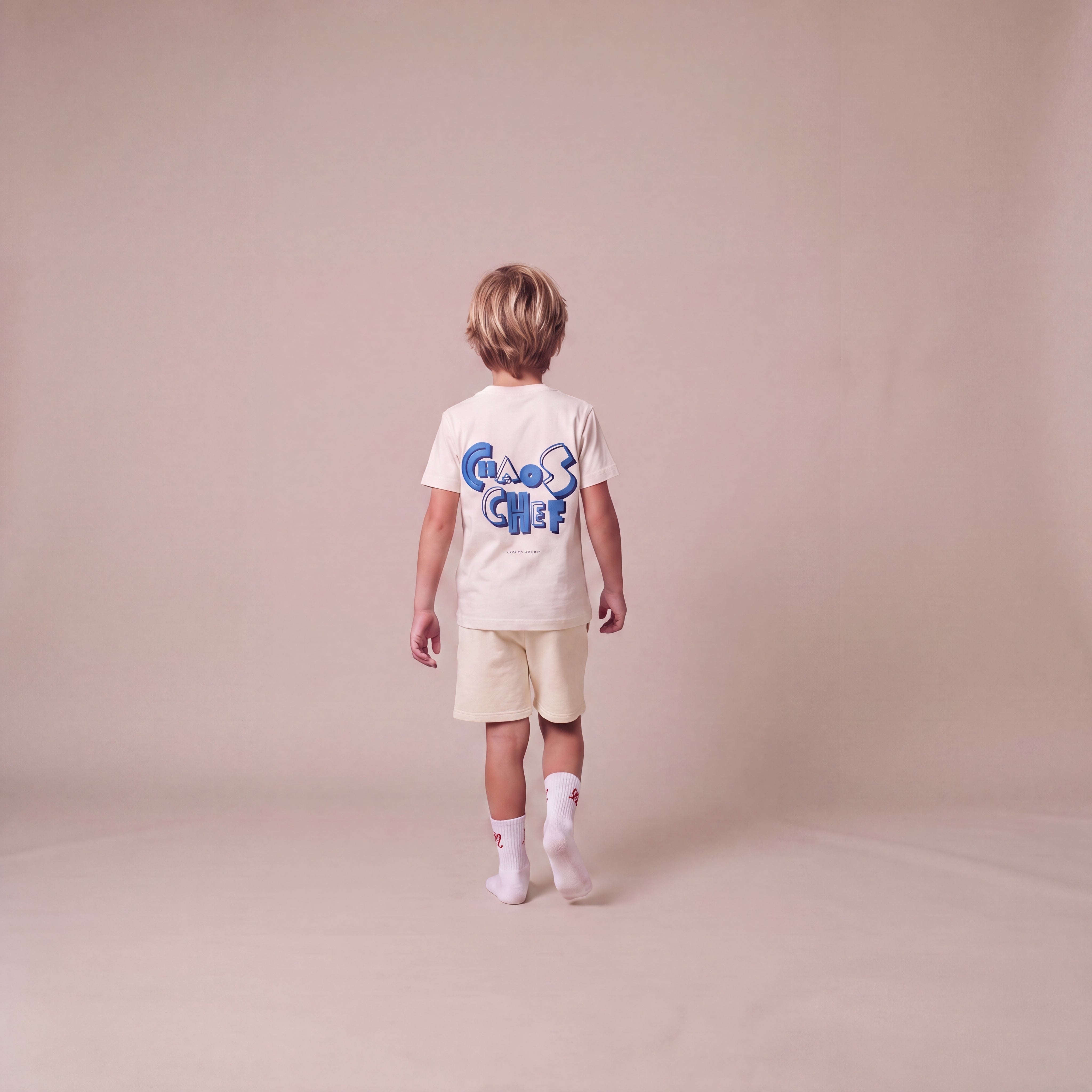 Chaoschef – Set mit Off-White-Shorts (Kind)