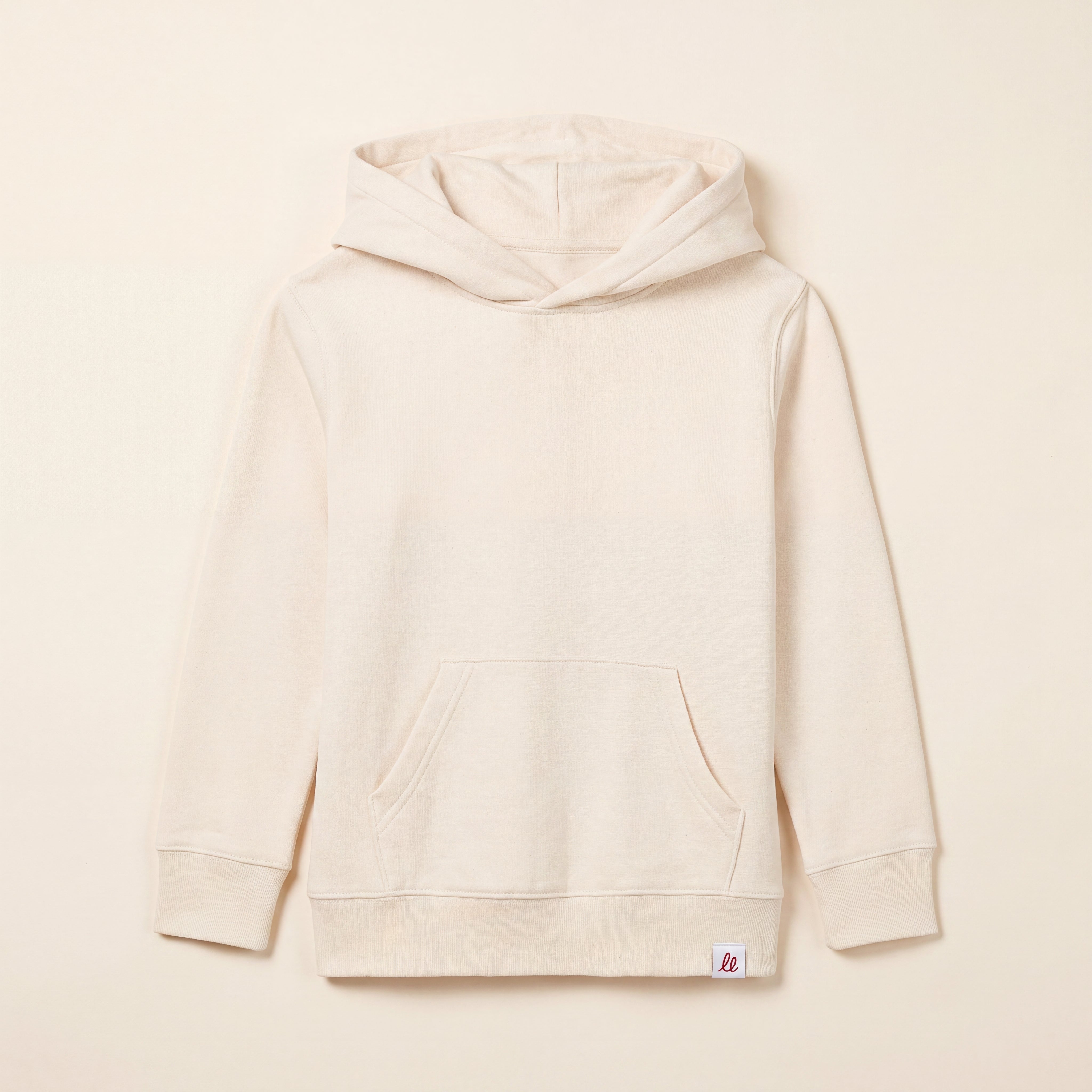 RULES? NAH. I'M LITTLE & LOVED. – Hoodie – Packshot Front (off-white)