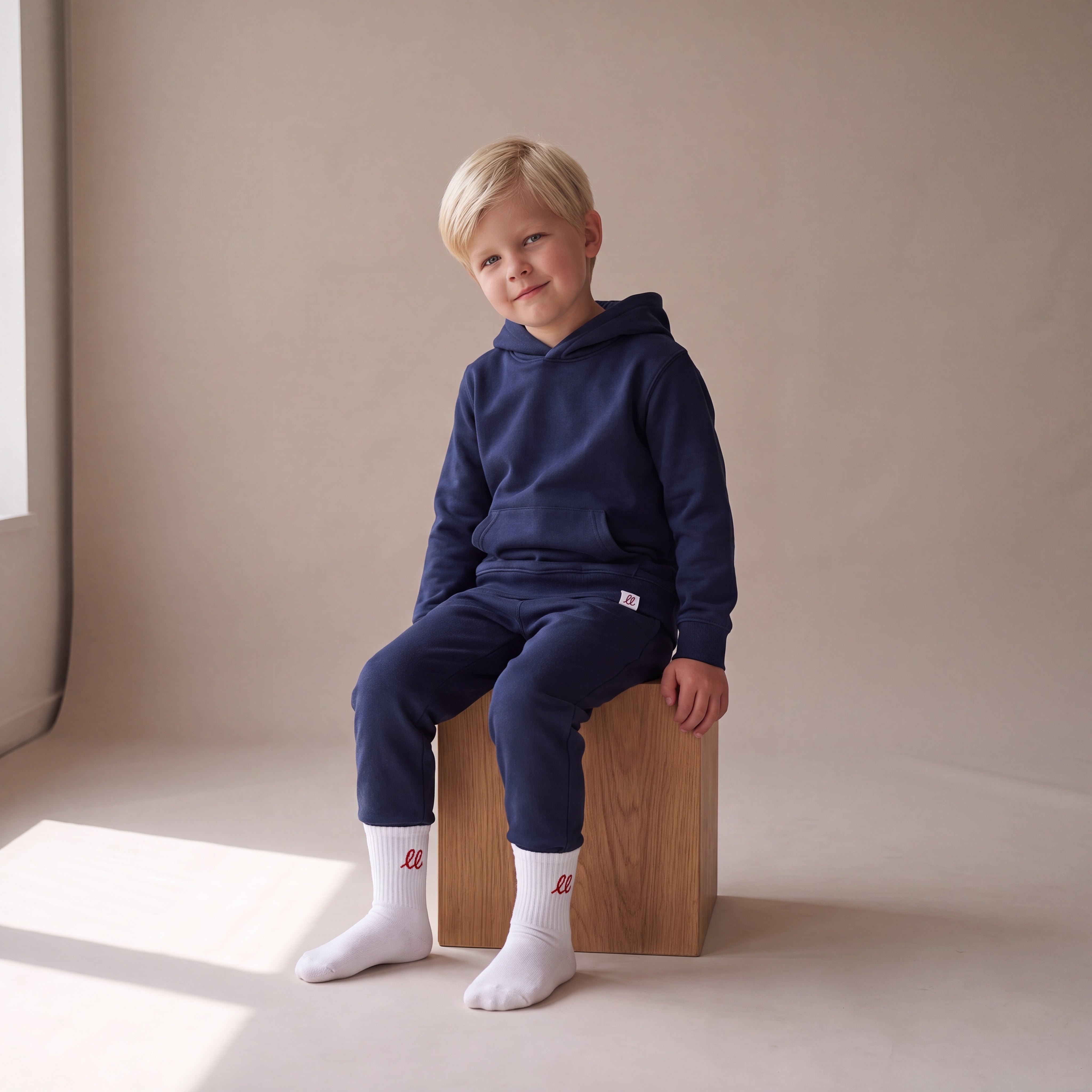 RULES? NAH. I'M LITTLE & LOVED. – Hoodie – Navy