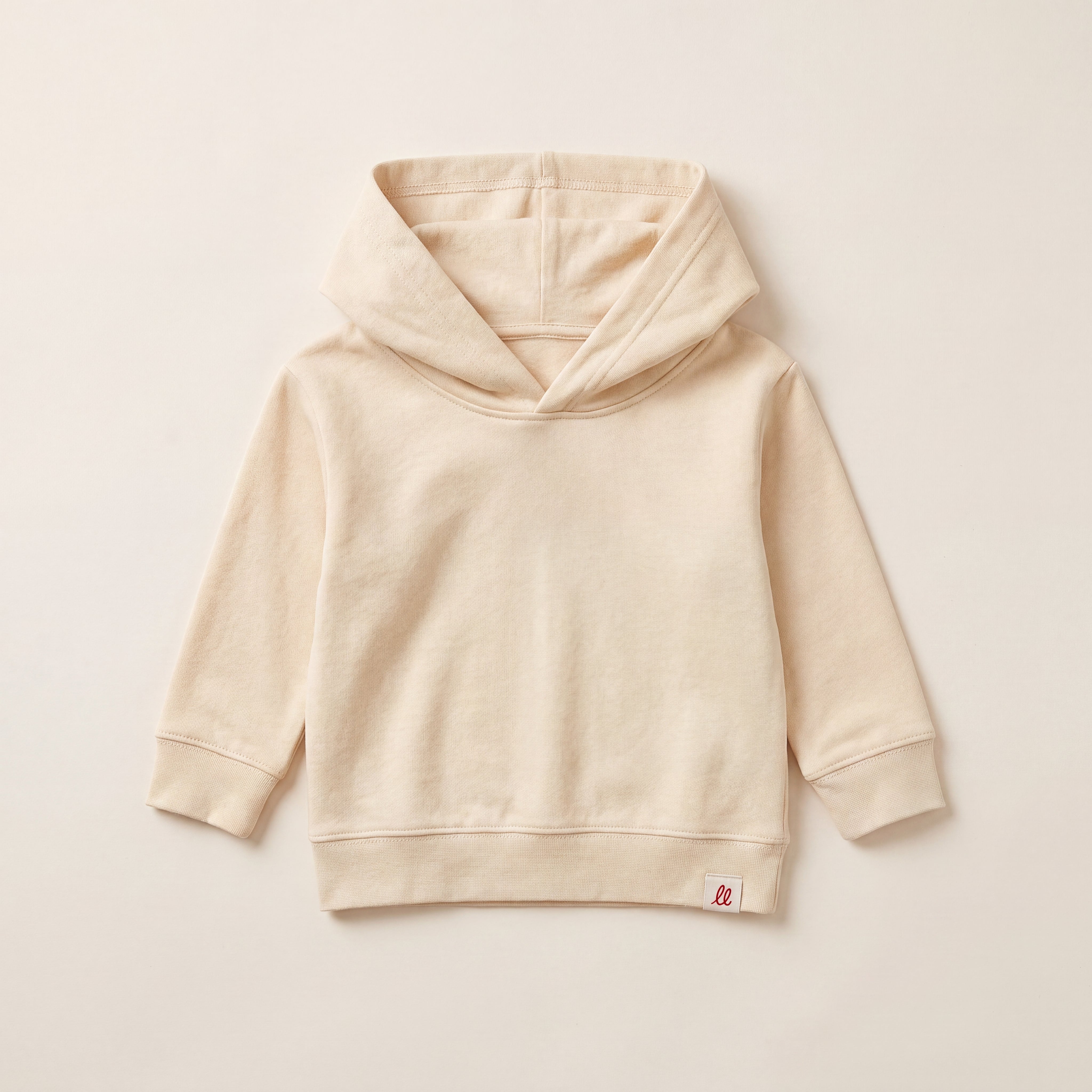NO BORING KIDS ALLOWED HERE. – Hoodie – Packshot Baby Front (butter)