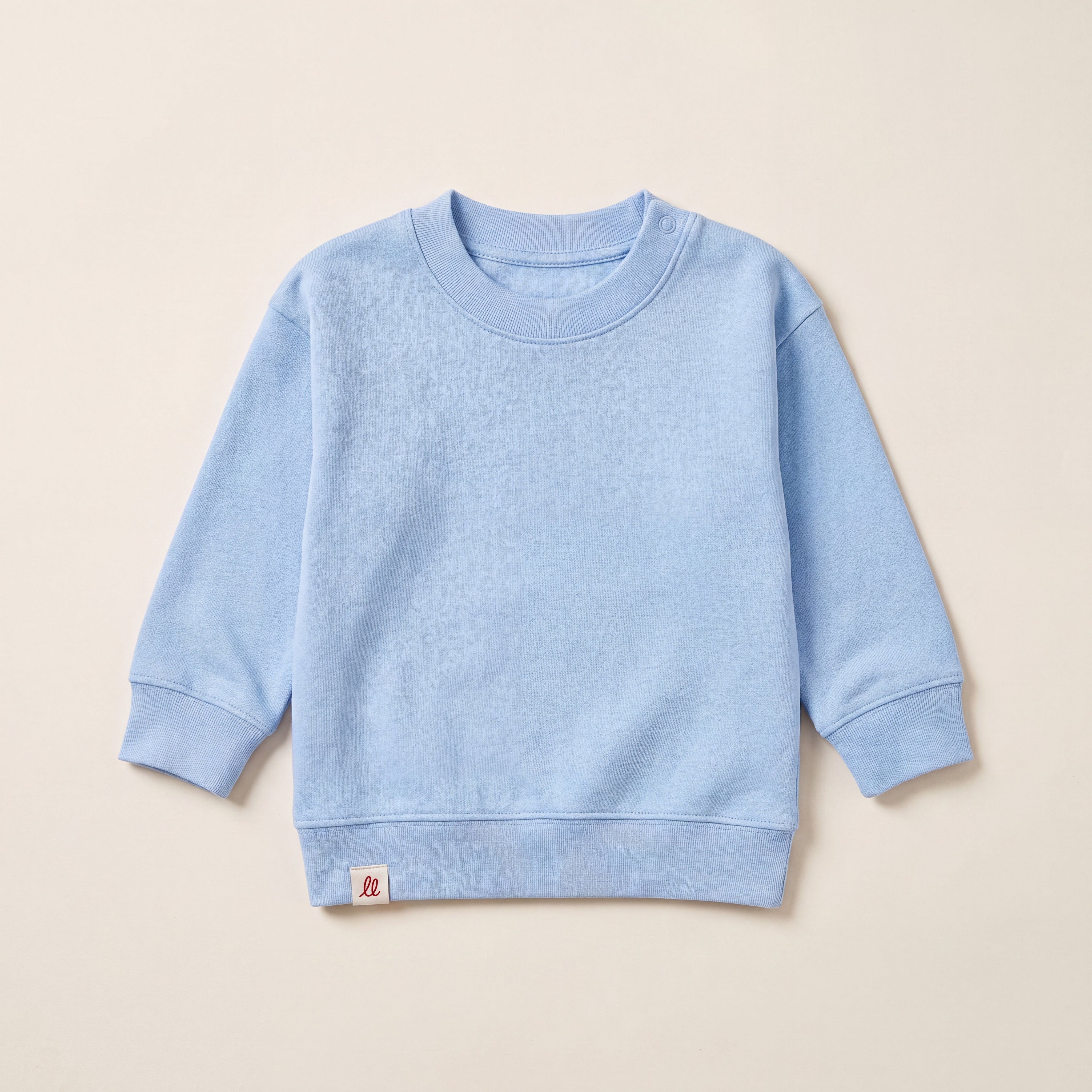 NO BORING KIDS ALLOWED HERE. – Sweatshirt – Packshot Baby Front (steinblau)