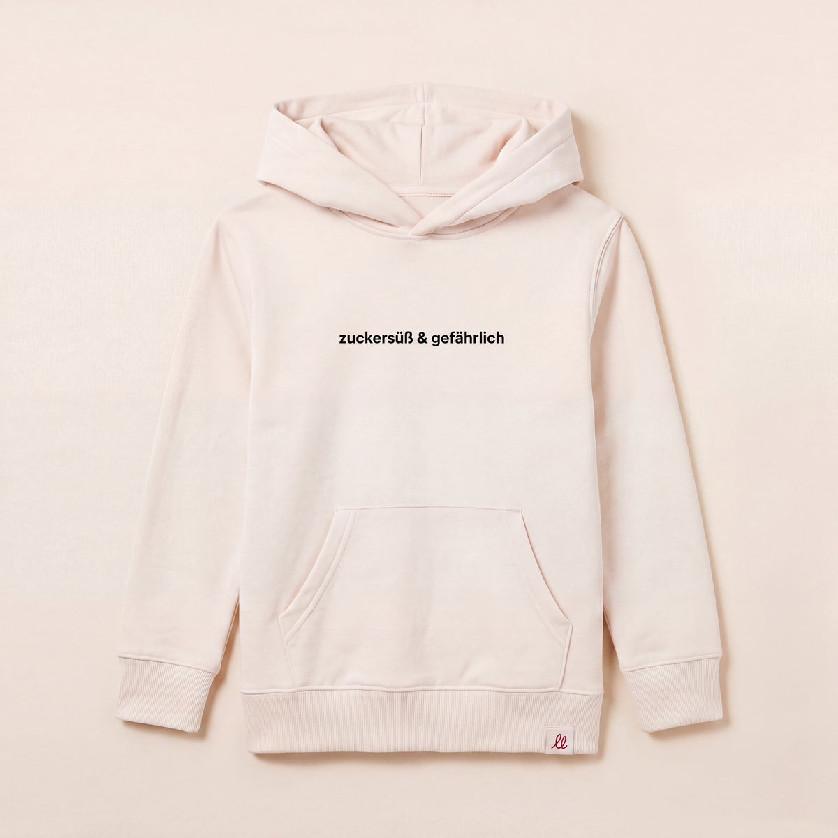 Zuckersüß & gefährlich – Hoodie – Packshot Front (C054/KIDS)