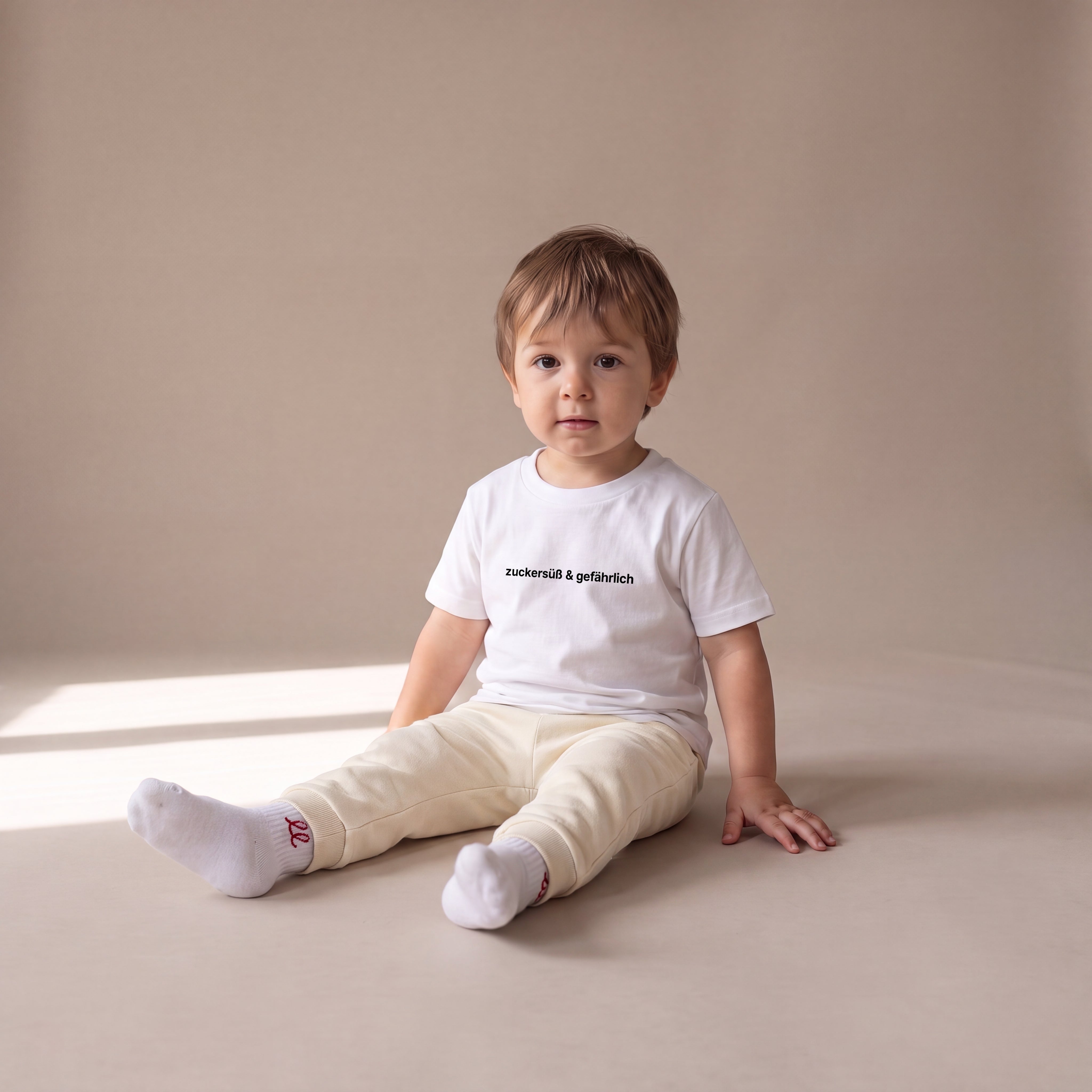 Zuckersüß & gefährlich – Set mit Off-White-Jogginghose (Baby)