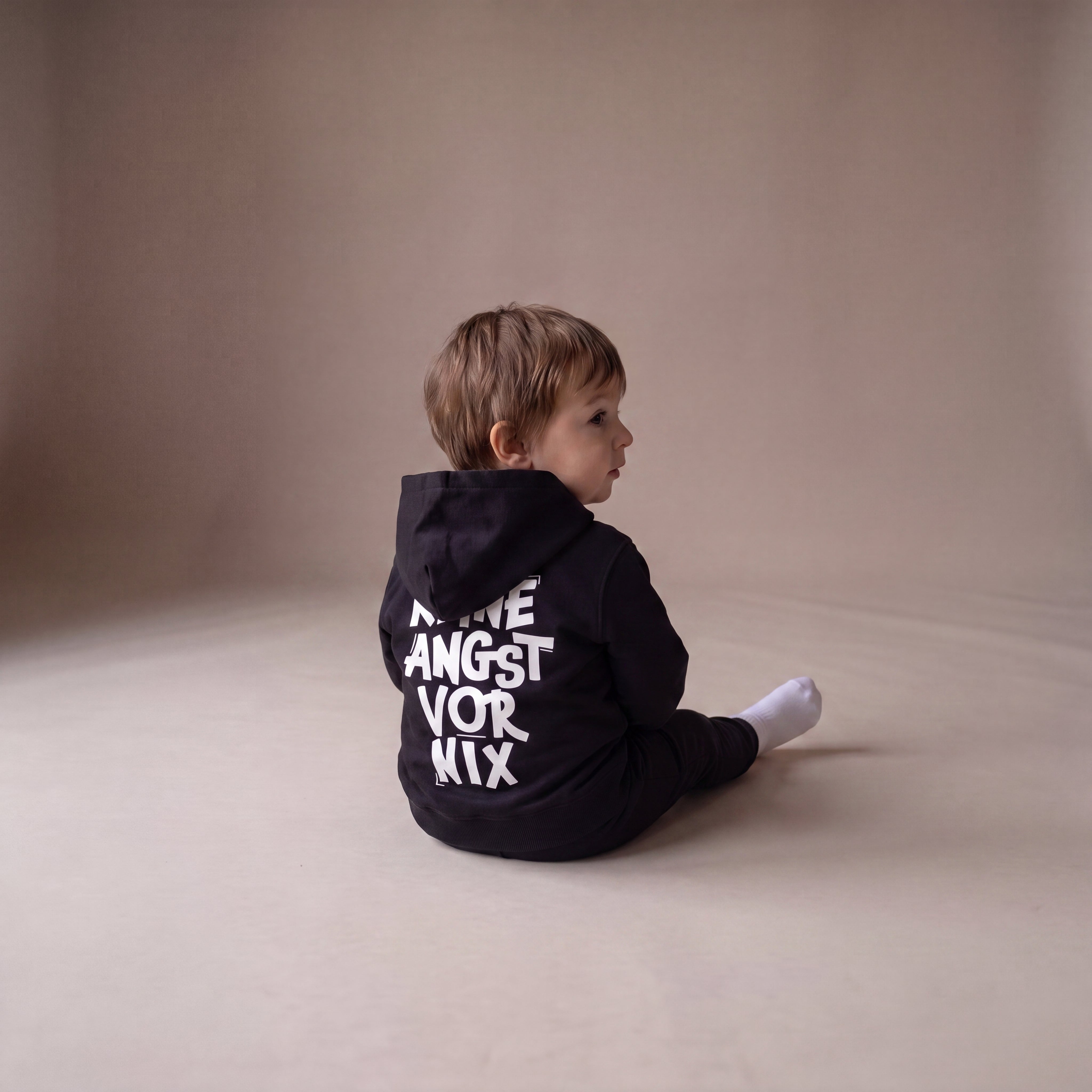 Keine Angst vor nix – Hoodie – getragen (Baby)