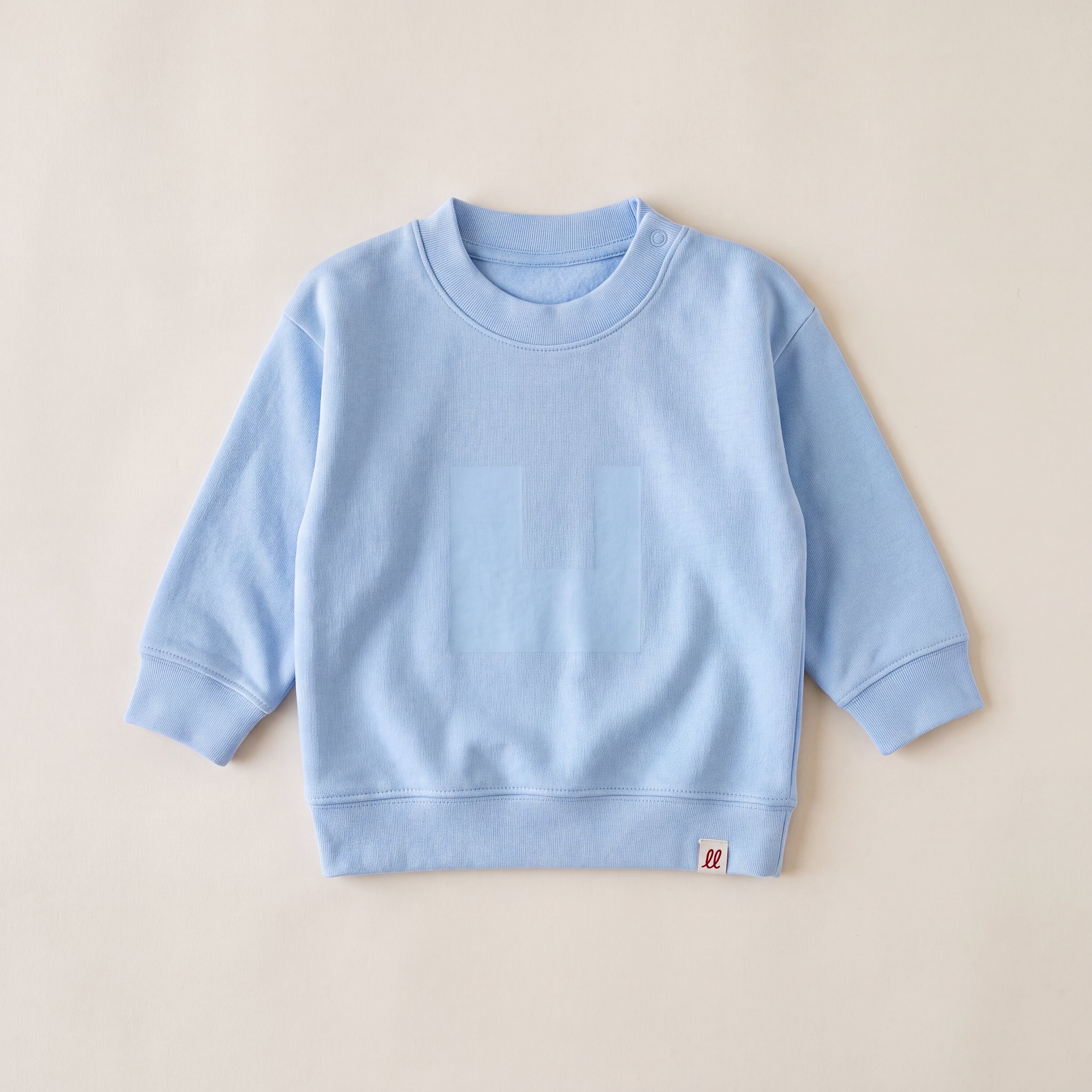 Keine Angst vor nix – Sweatshirt – Packshot Baby Front (steinblau)