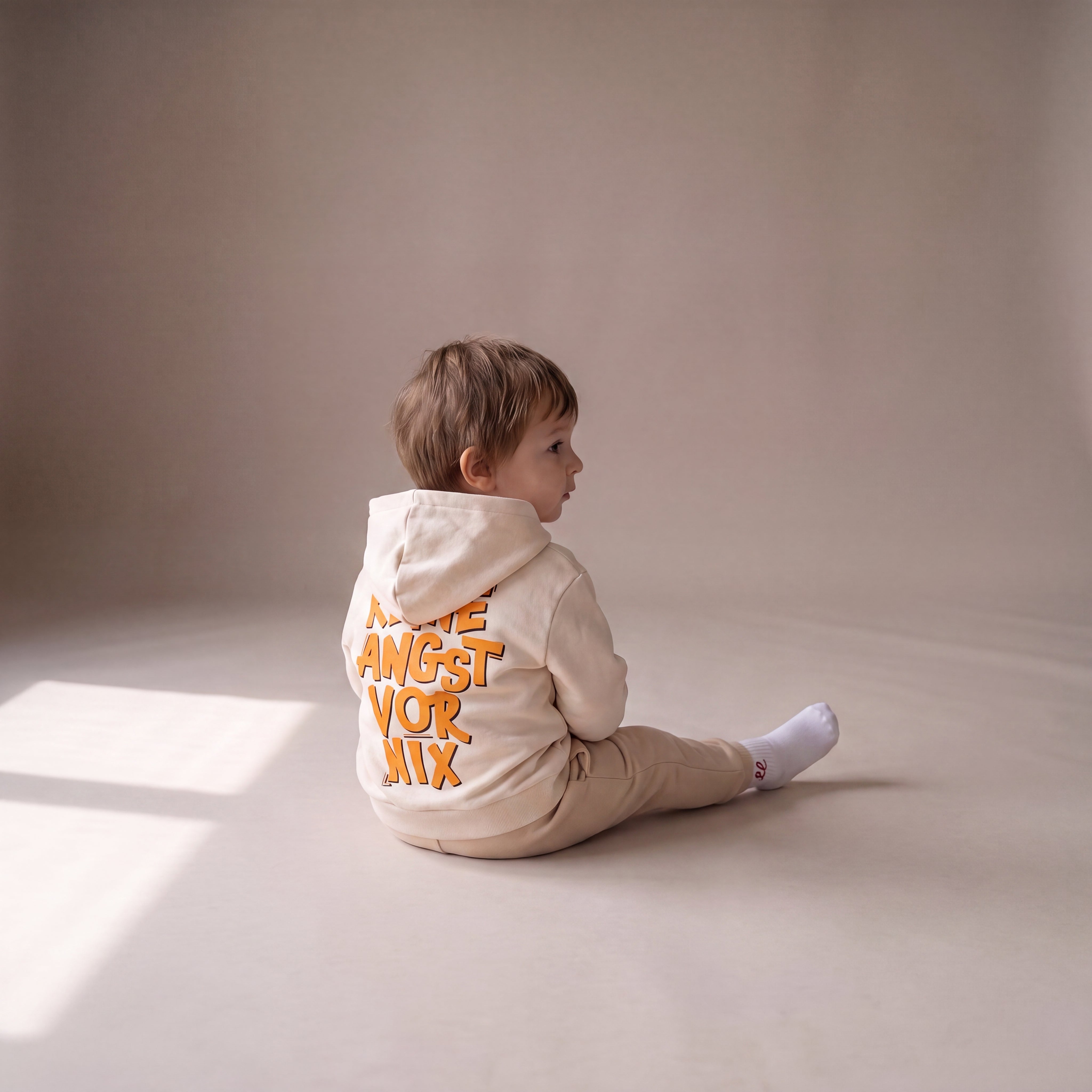 Keine Angst vor nix – Zip-Hoodie – getragen (Baby)