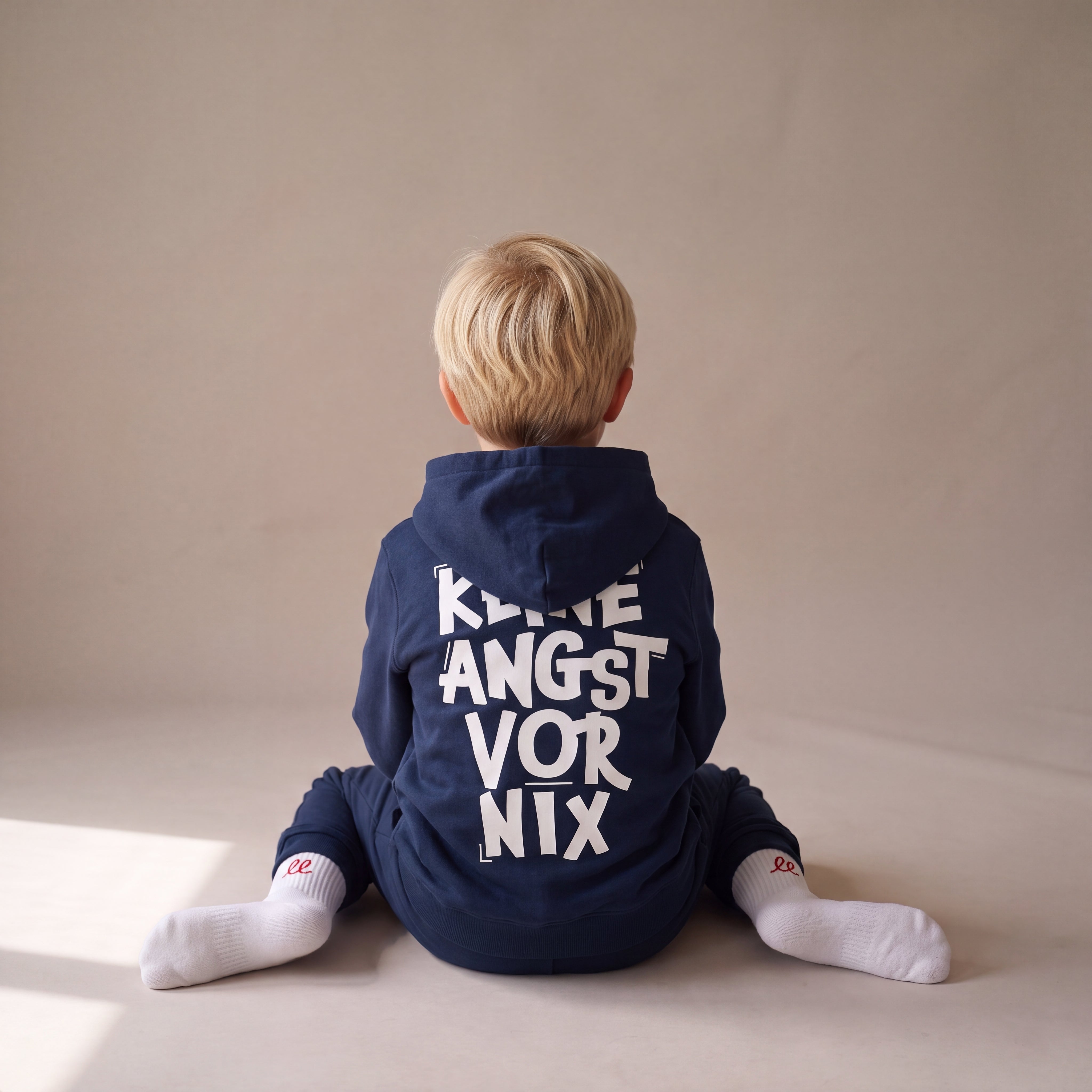 Keine Angst vor nix – Zip-Hoodie – Navy