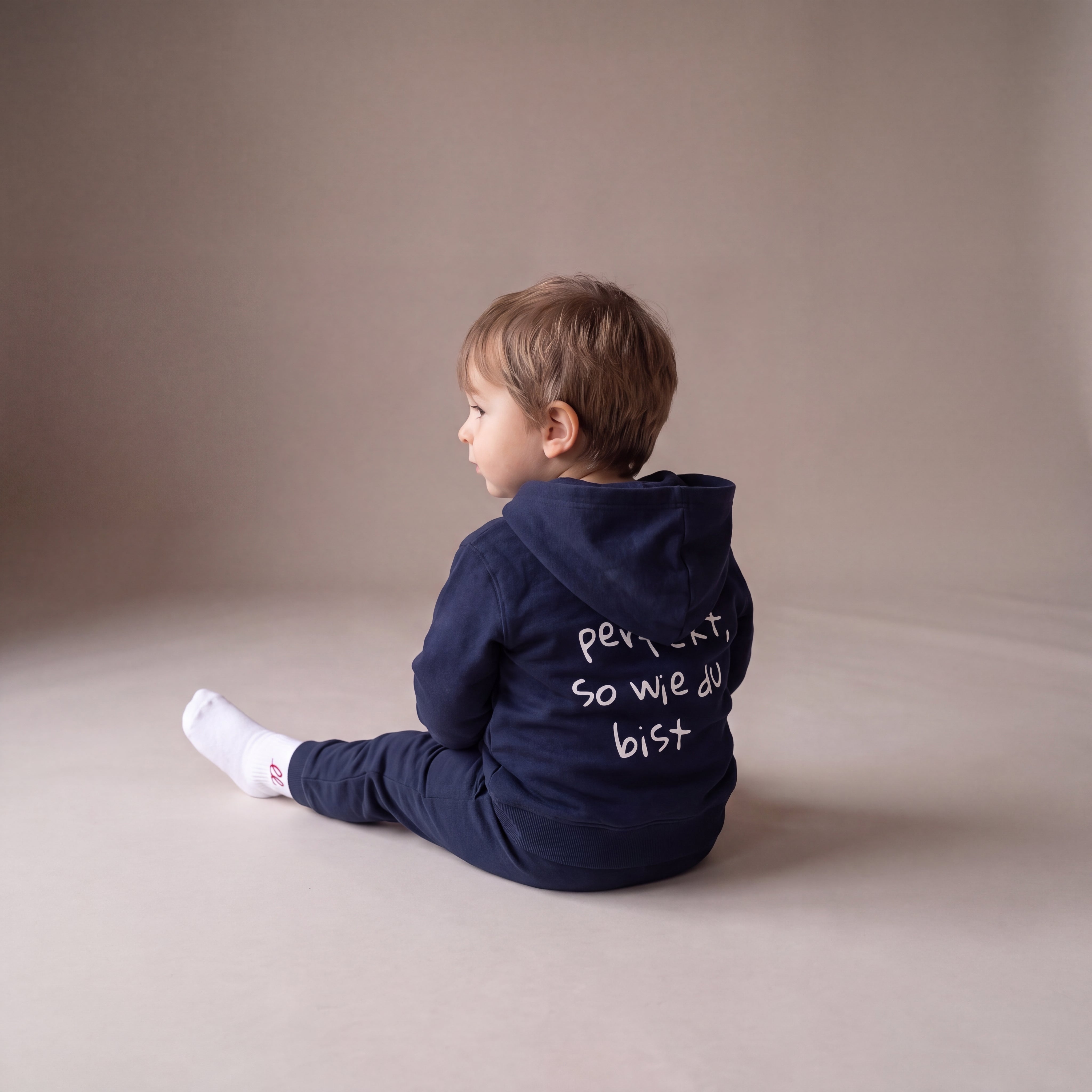 Perfekt, so wie du bist – Zip-Hoodie – Navy