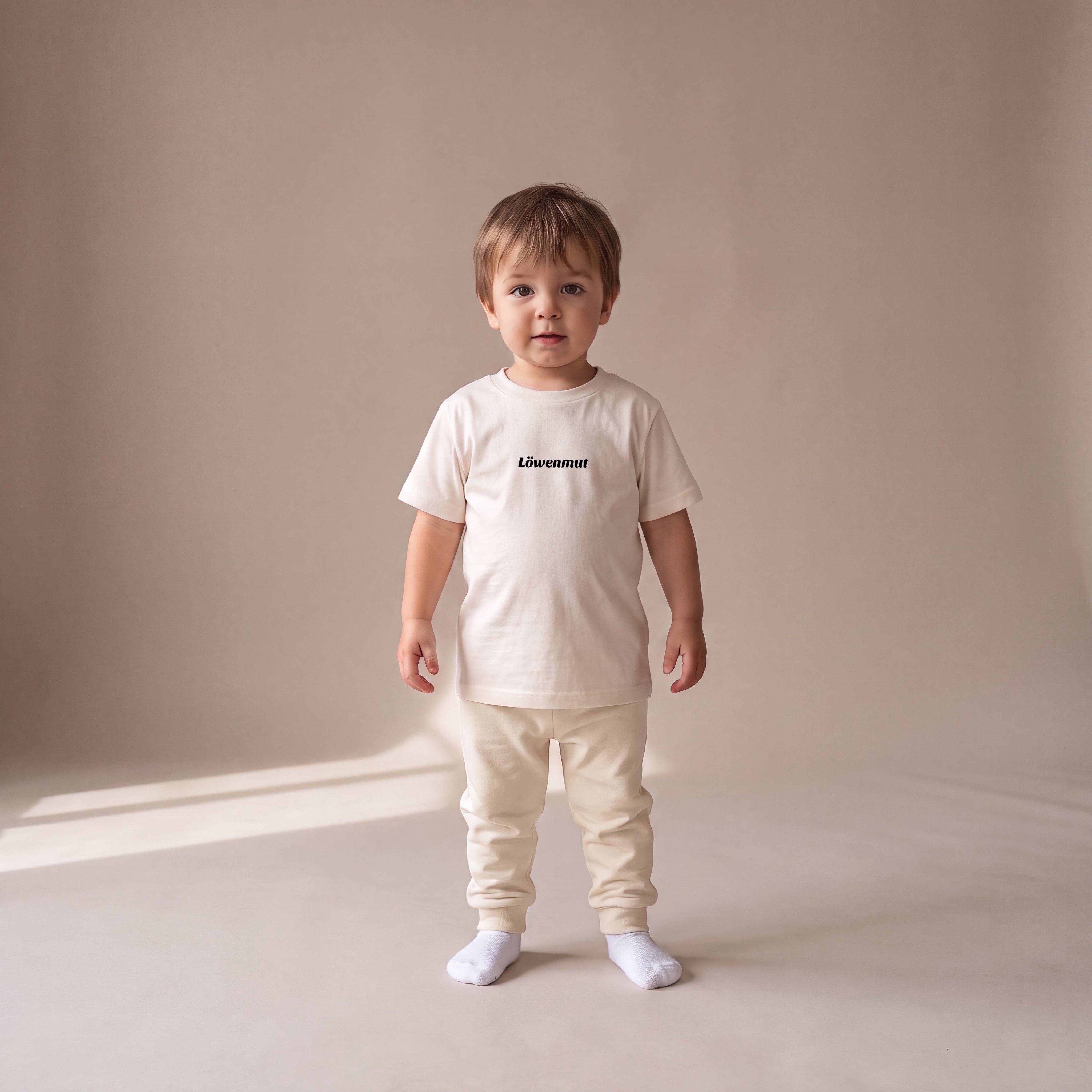 Löwenmut – Set mit Off-White-Jogginghose (Baby)