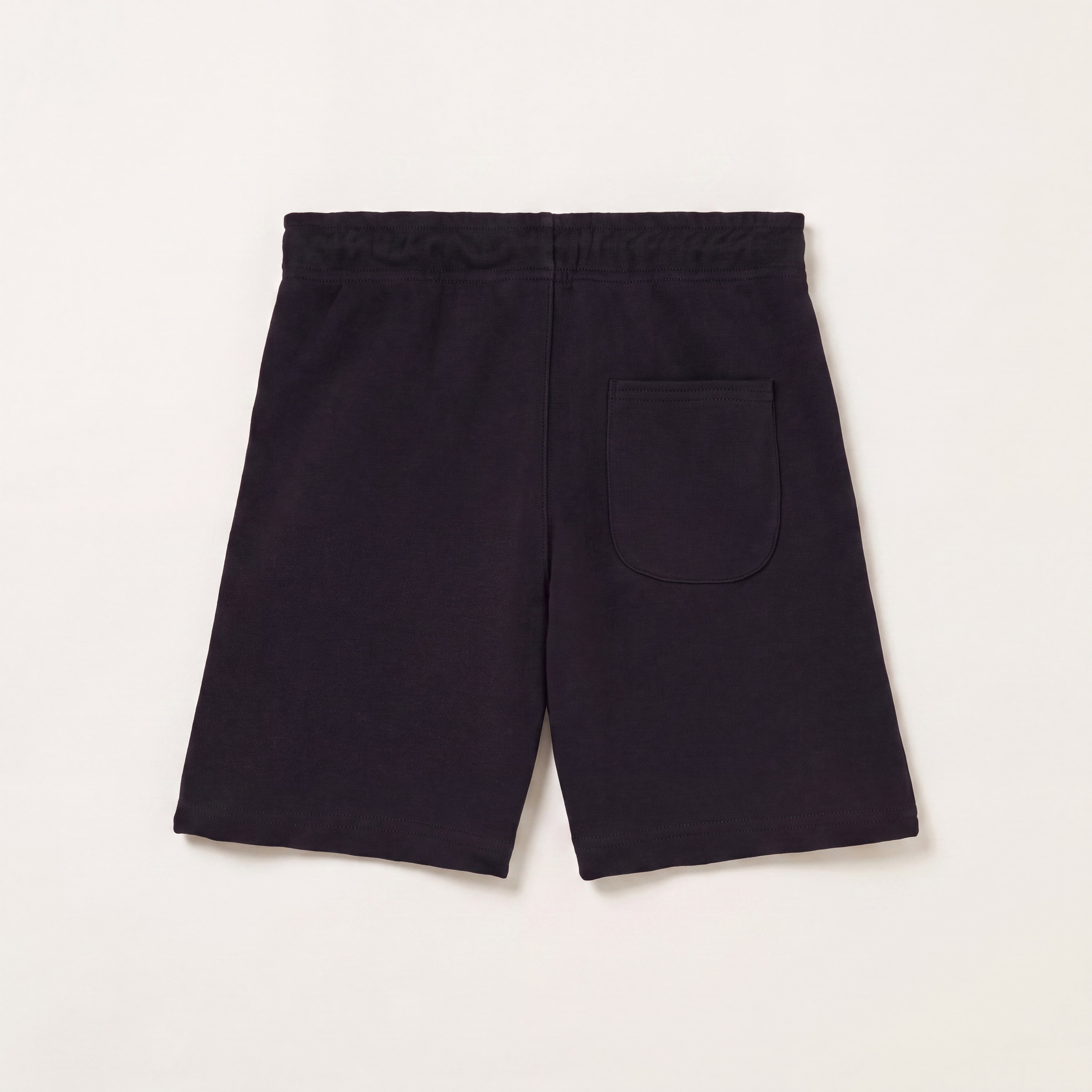 Sweat-Shorts – Packshot Rücken (schwarz)