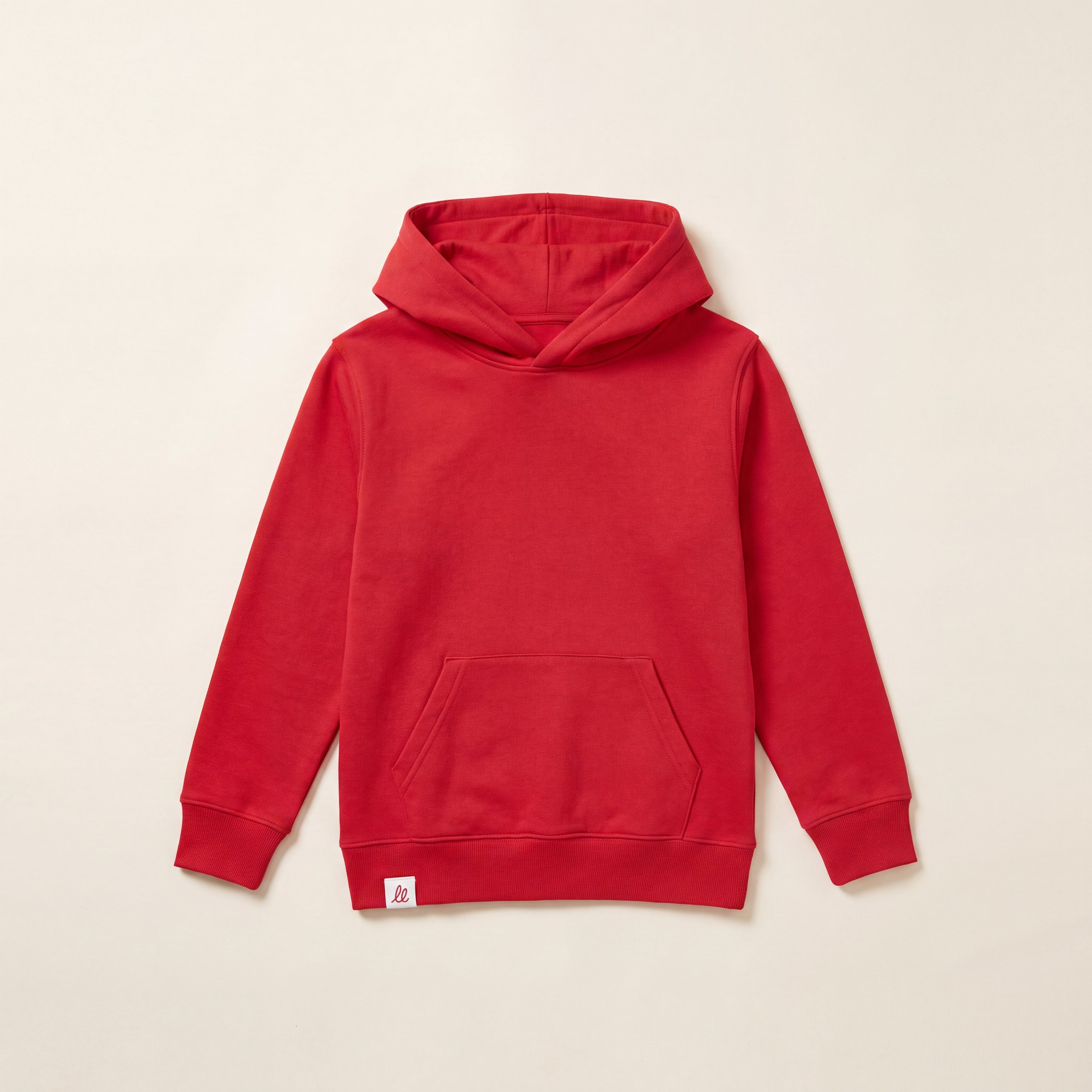 Blank – Hoodie – Front (rot)