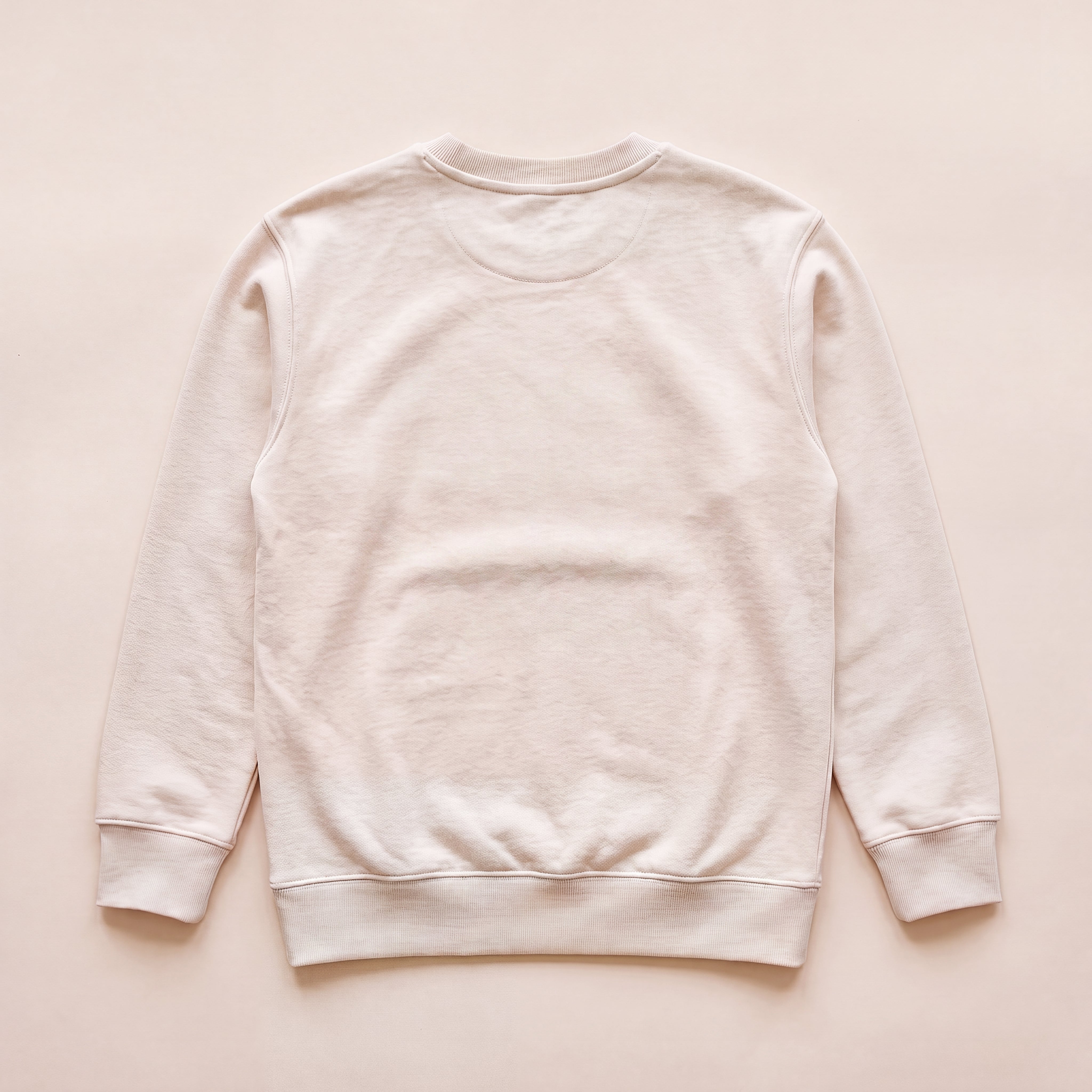 Blank – Sweatshirt – Rücken (off-white)