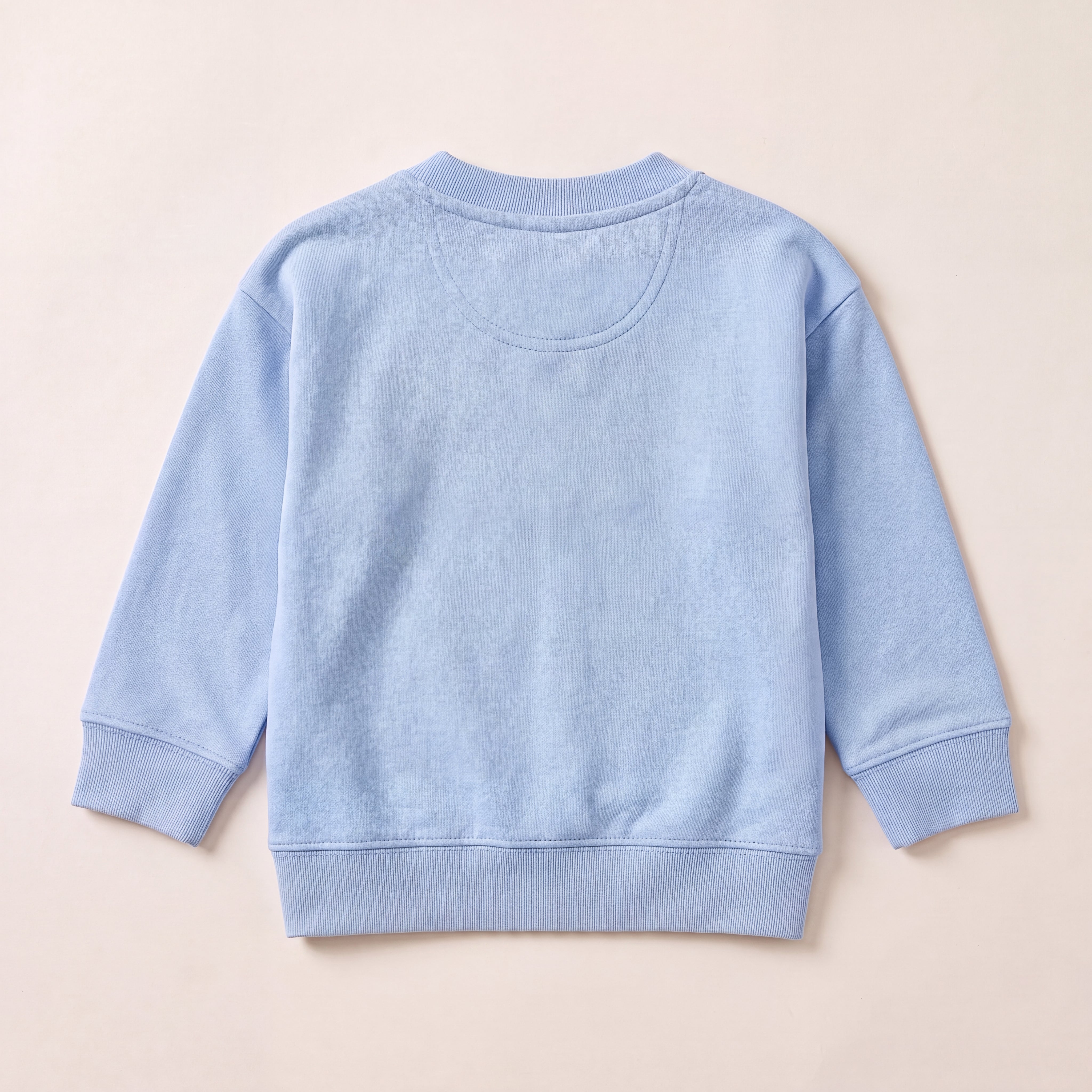 Blank – Sweatshirt – Baby Rücken (steinblau)