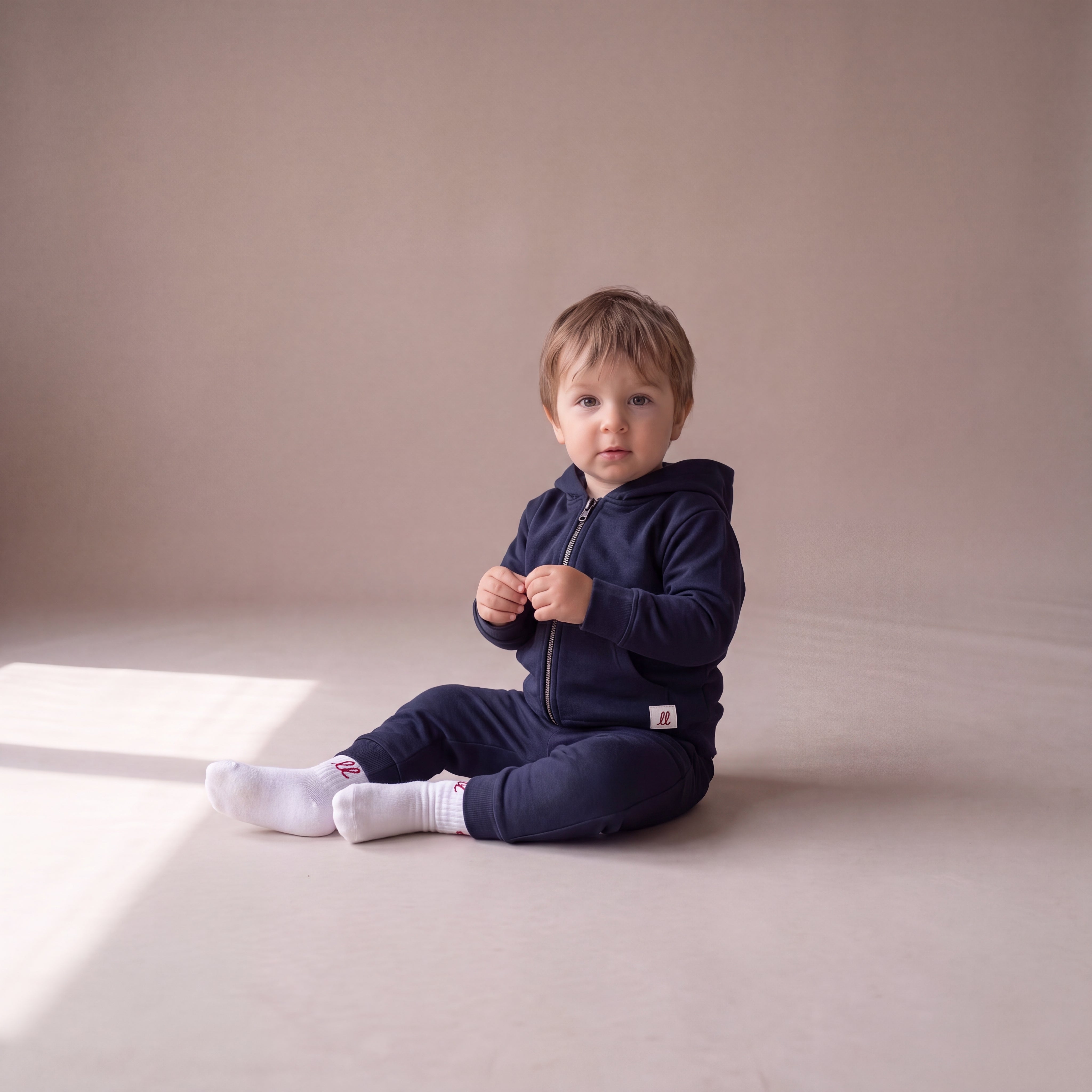 Blank – Zip-Hoodie – Navy