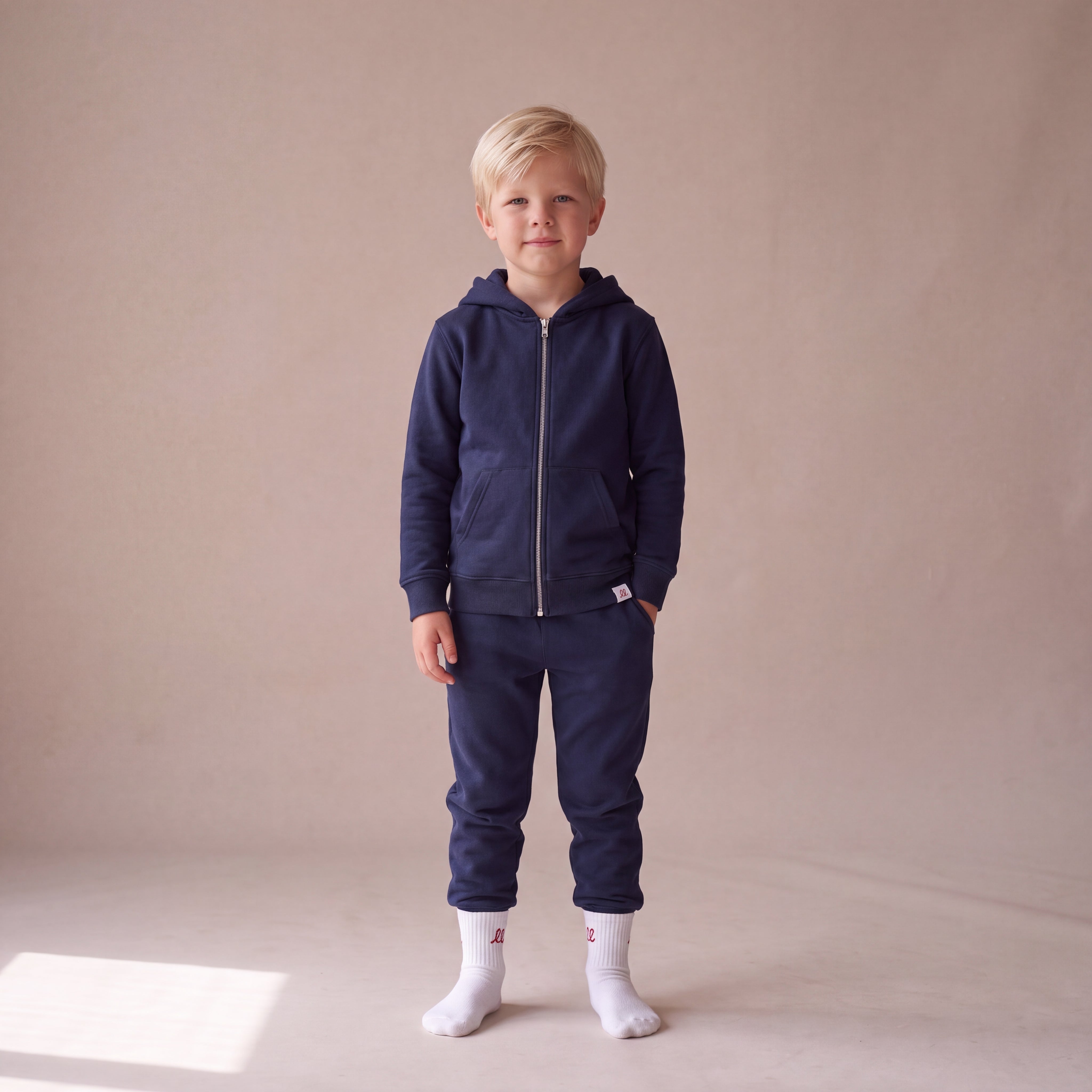Blank – Zip-Hoodie – Navy