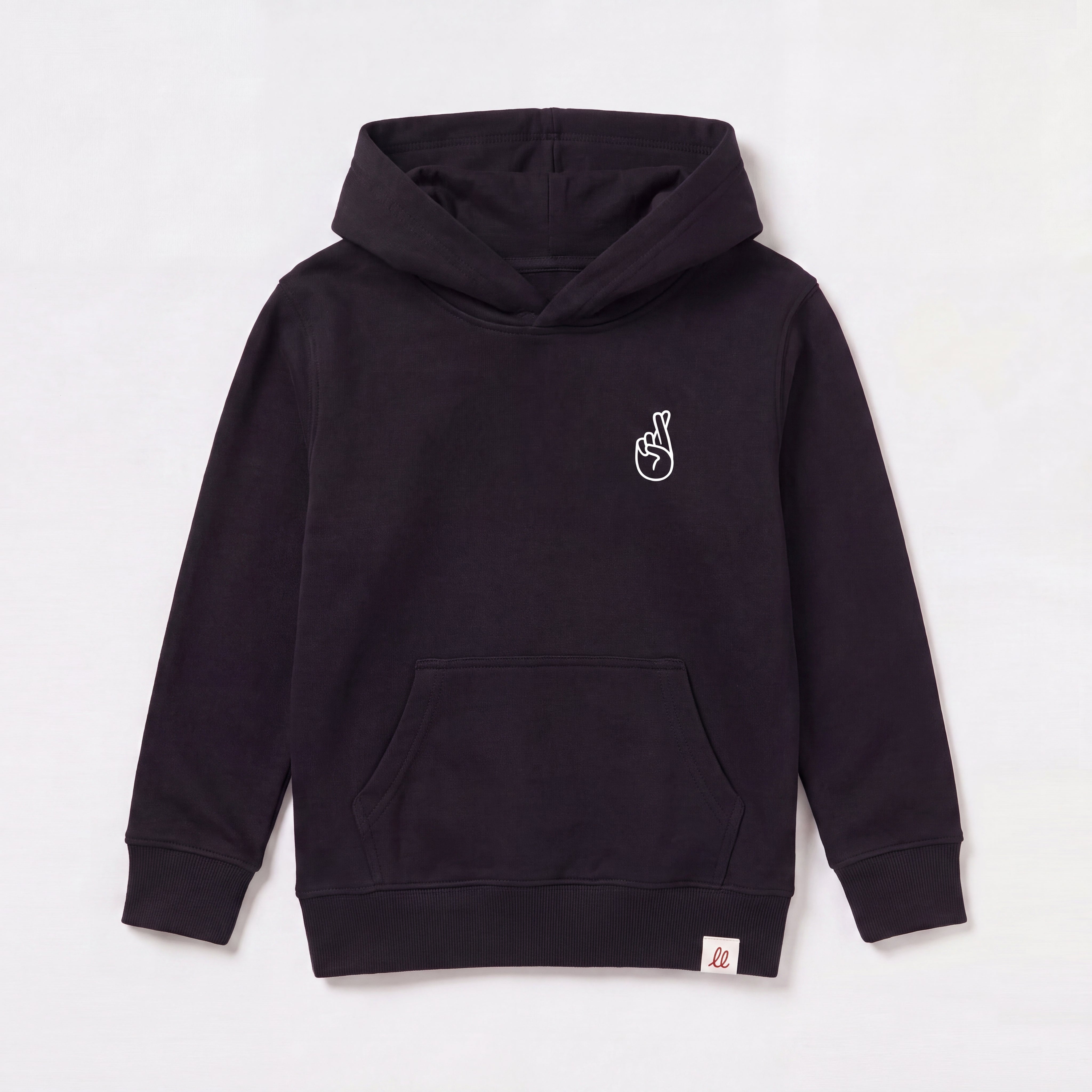 Local Troublemaker – Hoodie – Packshot Baby Front (schwarz)