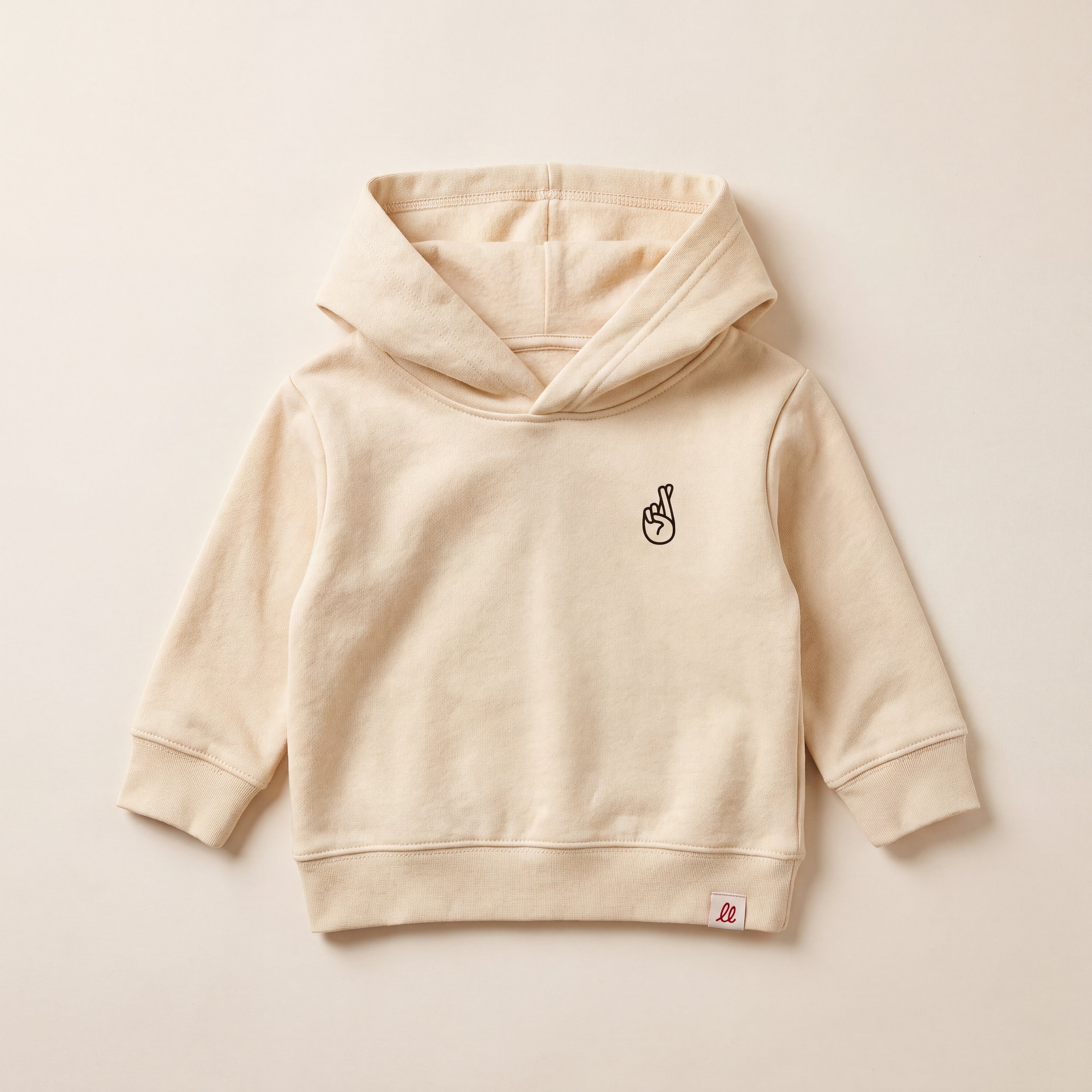 Local Troublemaker – Hoodie – Packshot Baby Front (butter)