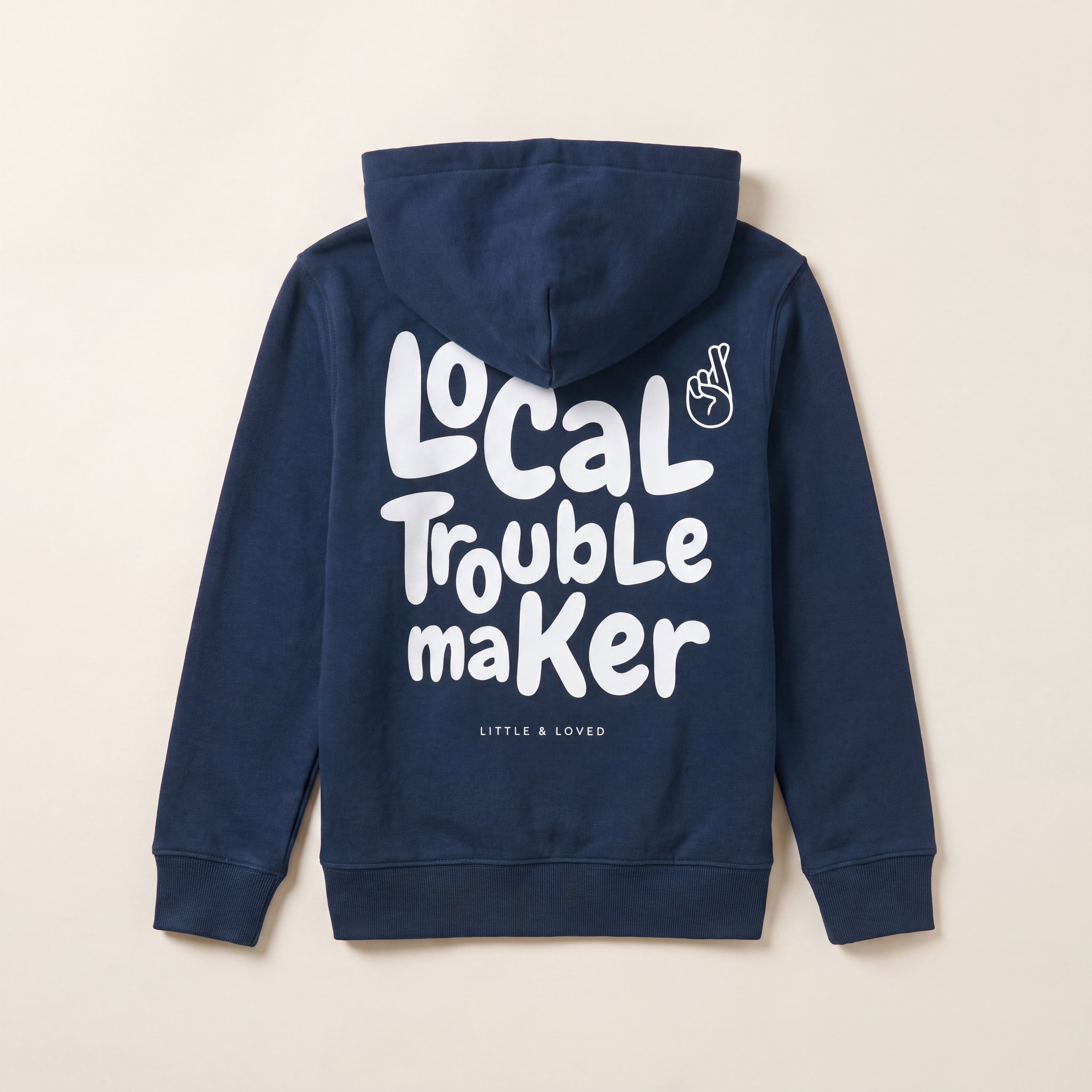 Local Troublemaker – Zip-Hoodie – Navy