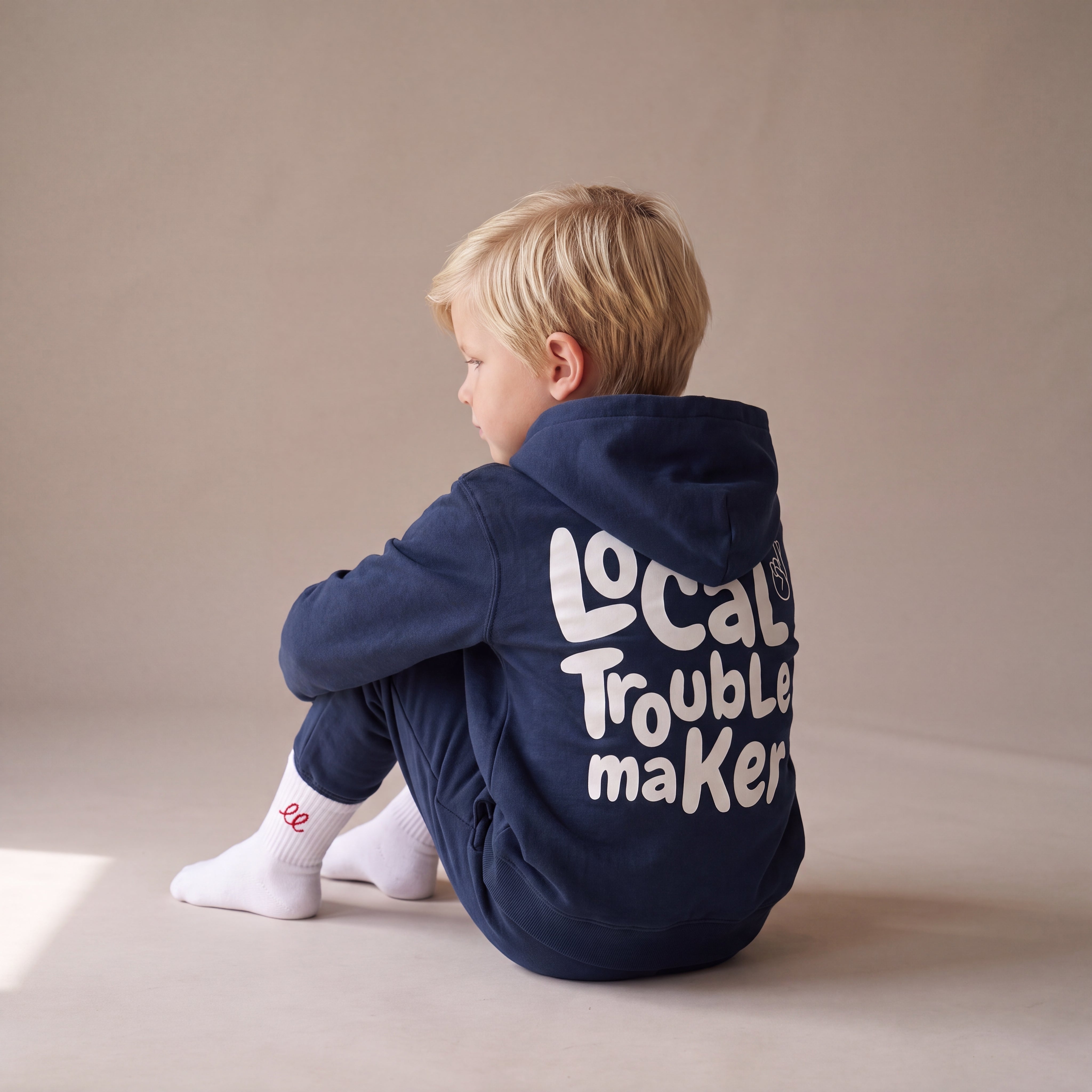 Local Troublemaker – Zip-Hoodie – Navy