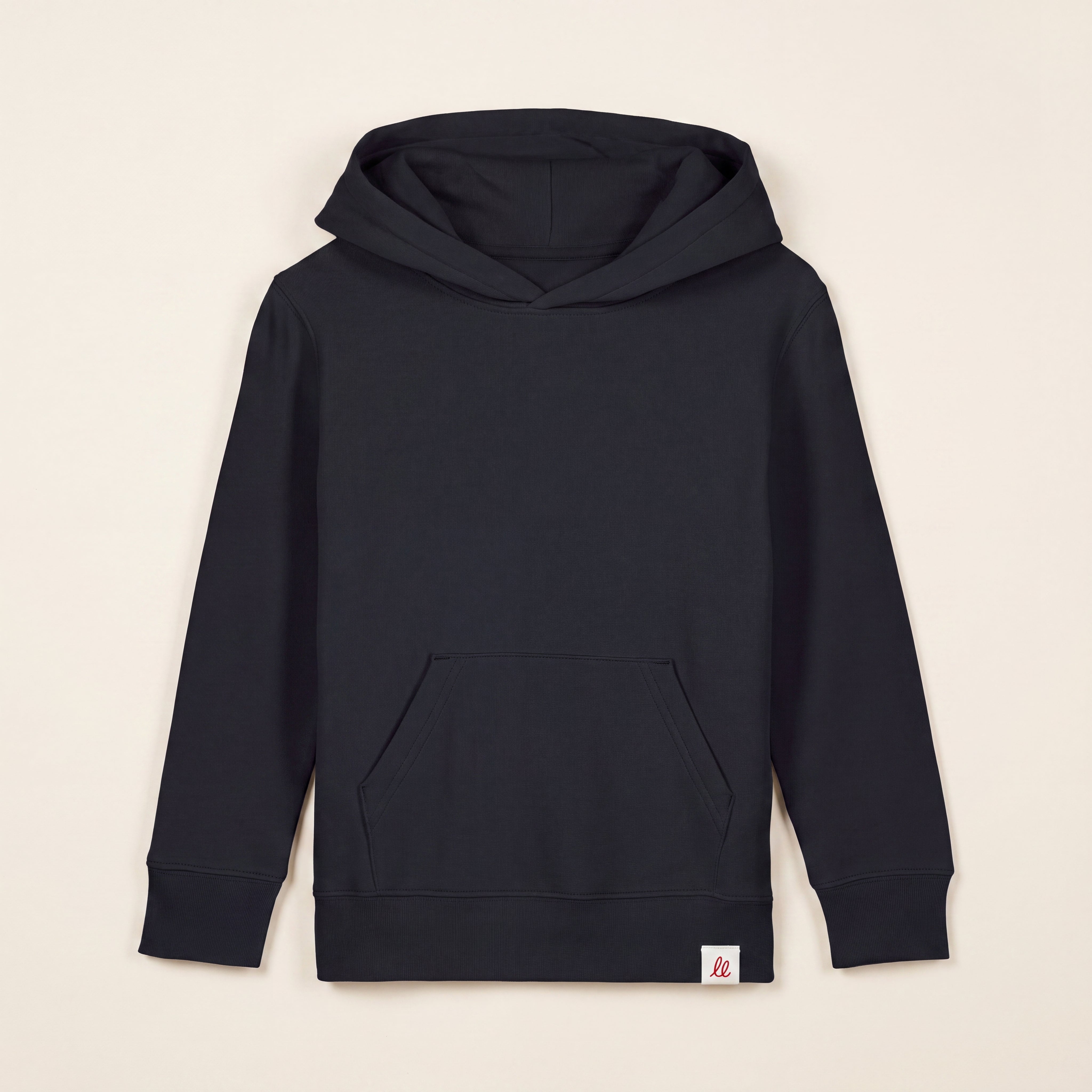 RULES? NAH. I'M LITTLE & LOVED. – Hoodie – Packshot Front (schwarz)