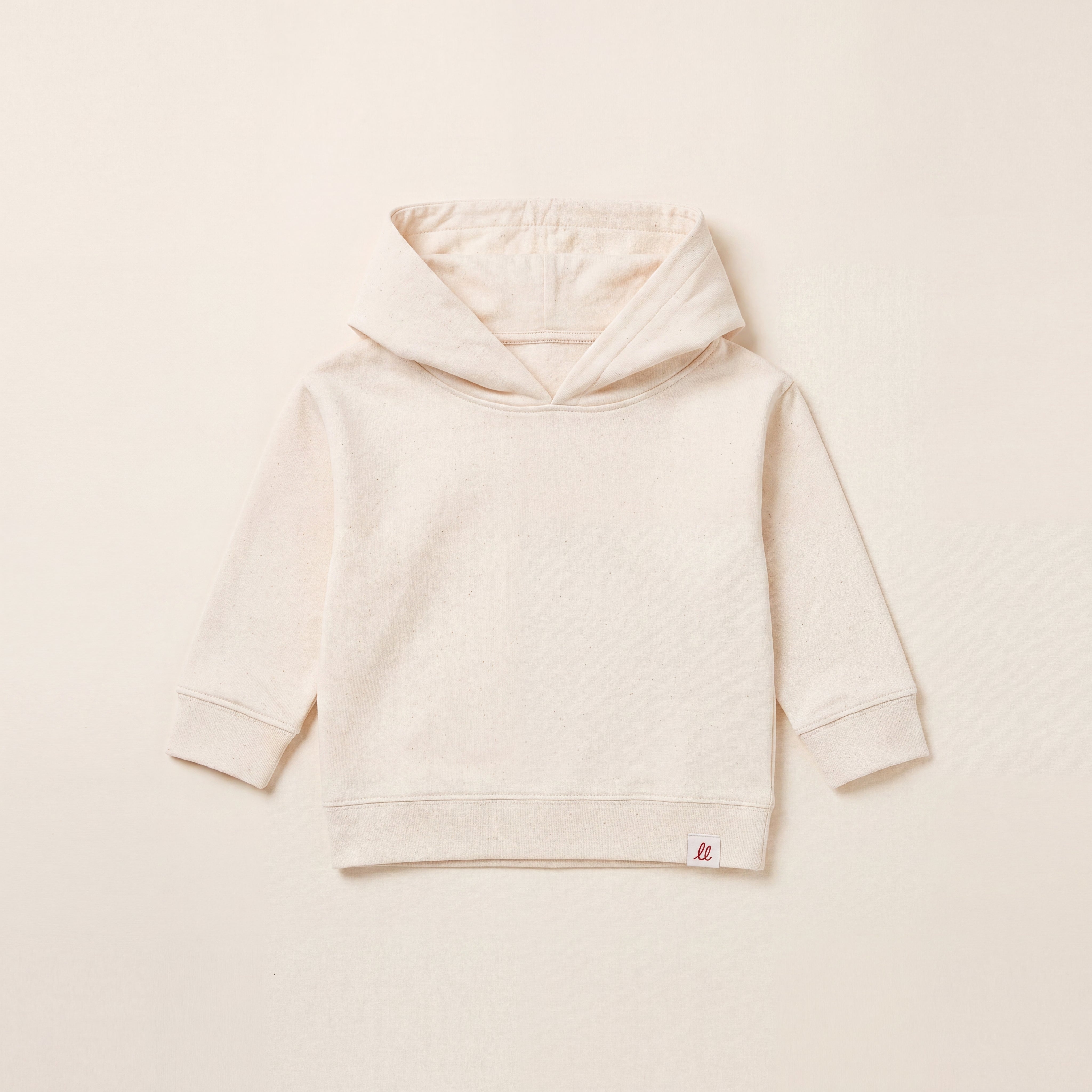 RULES? NAH. I'M LITTLE & LOVED. – Hoodie – Packshot Baby Front (off-white)