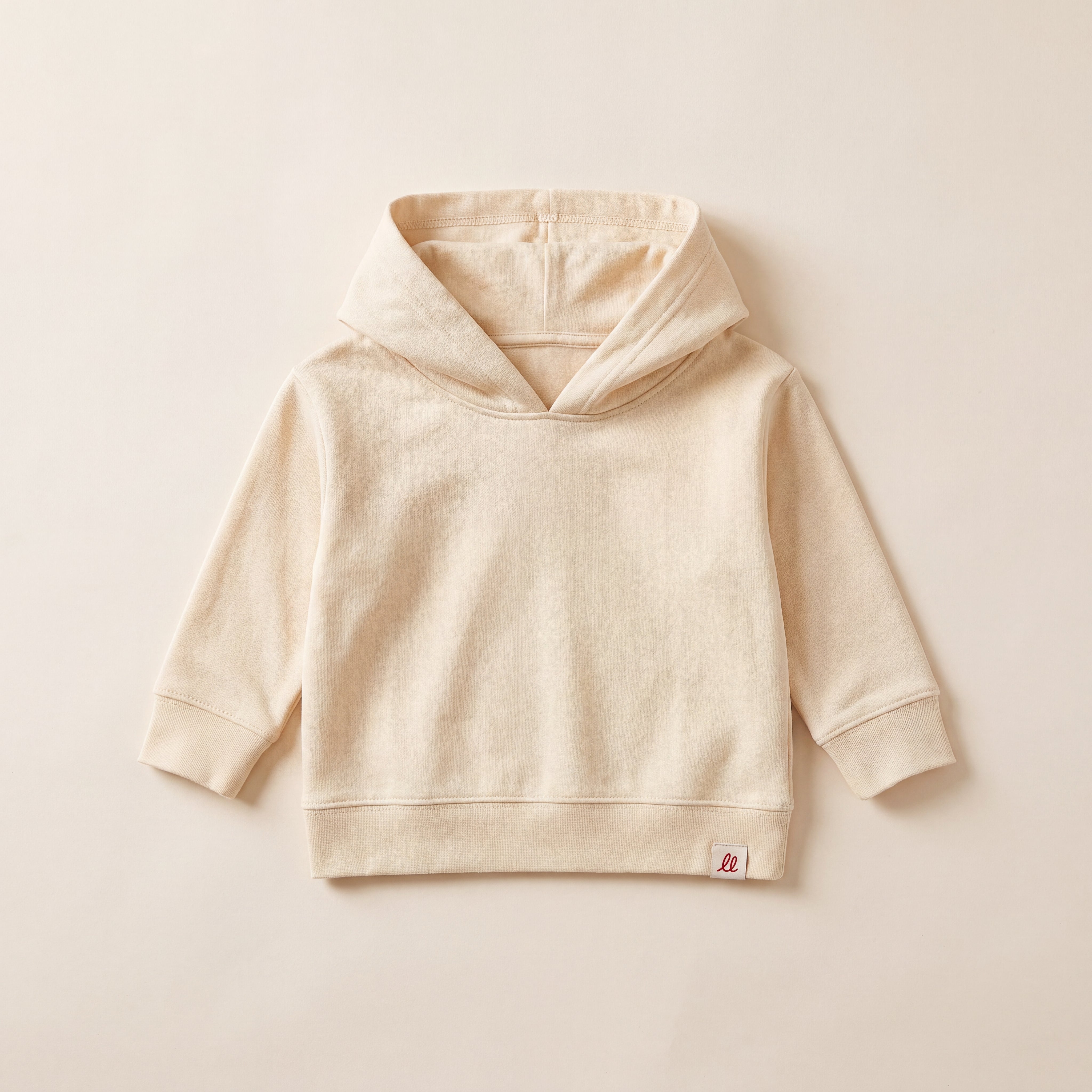 RULES? NAH. I'M LITTLE & LOVED. – Hoodie – Packshot Baby Front (butter)