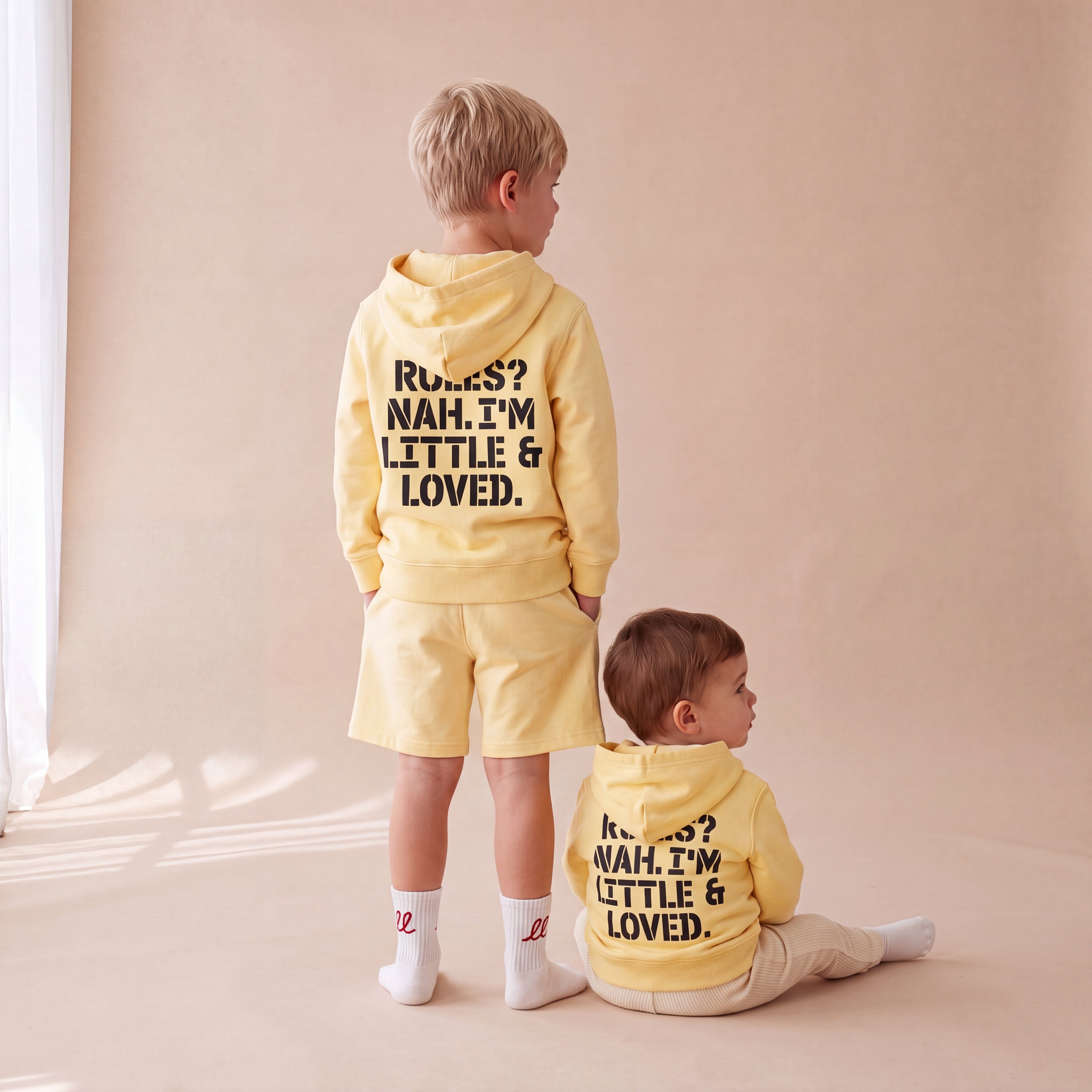 RULES? NAH. I'M LITTLE & LOVED. – Hoodie – Partnerlook