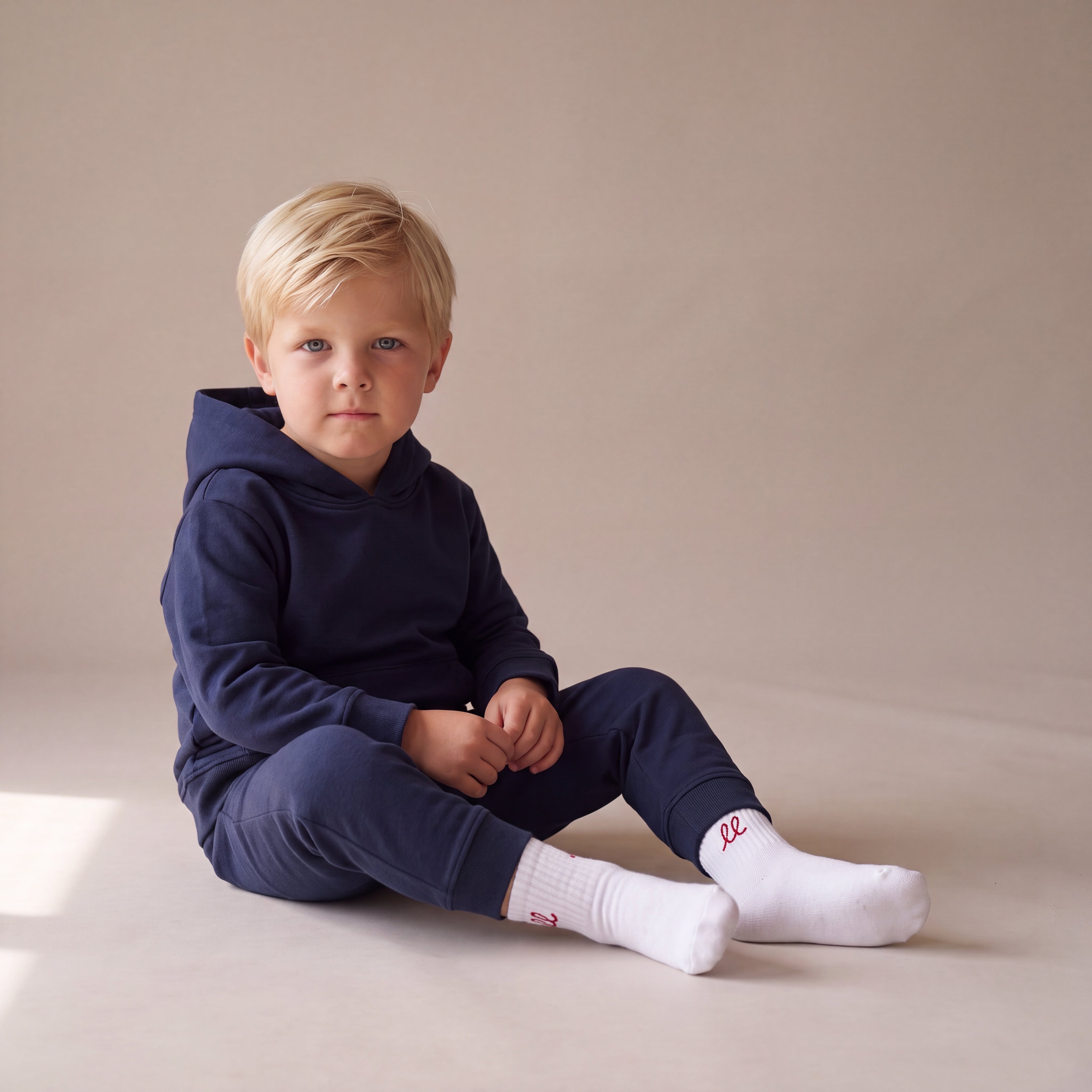 RULES? NAH. I'M LITTLE & LOVED. – Hoodie – Navy