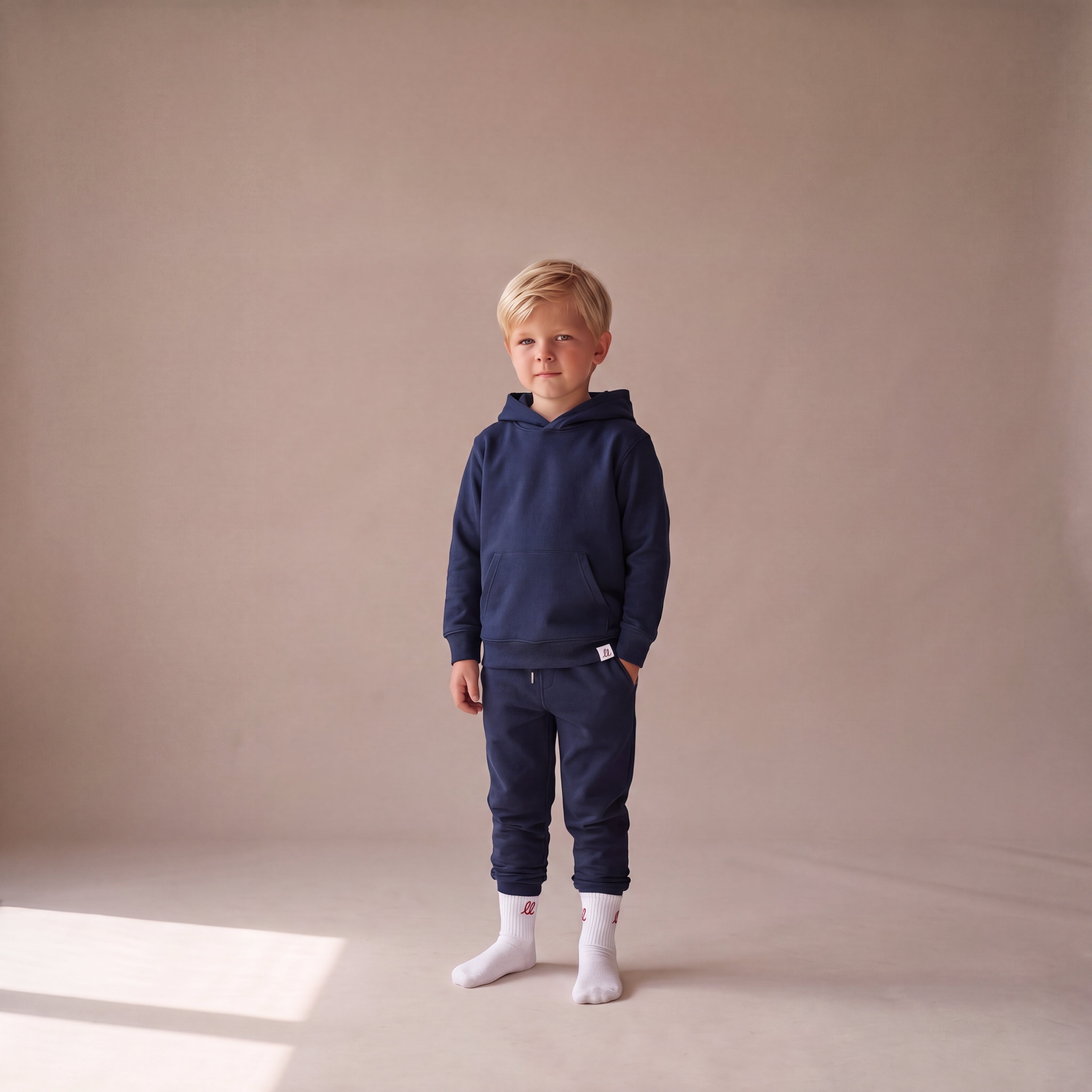 RULES? NAH. I'M LITTLE & LOVED. – Hoodie – Navy