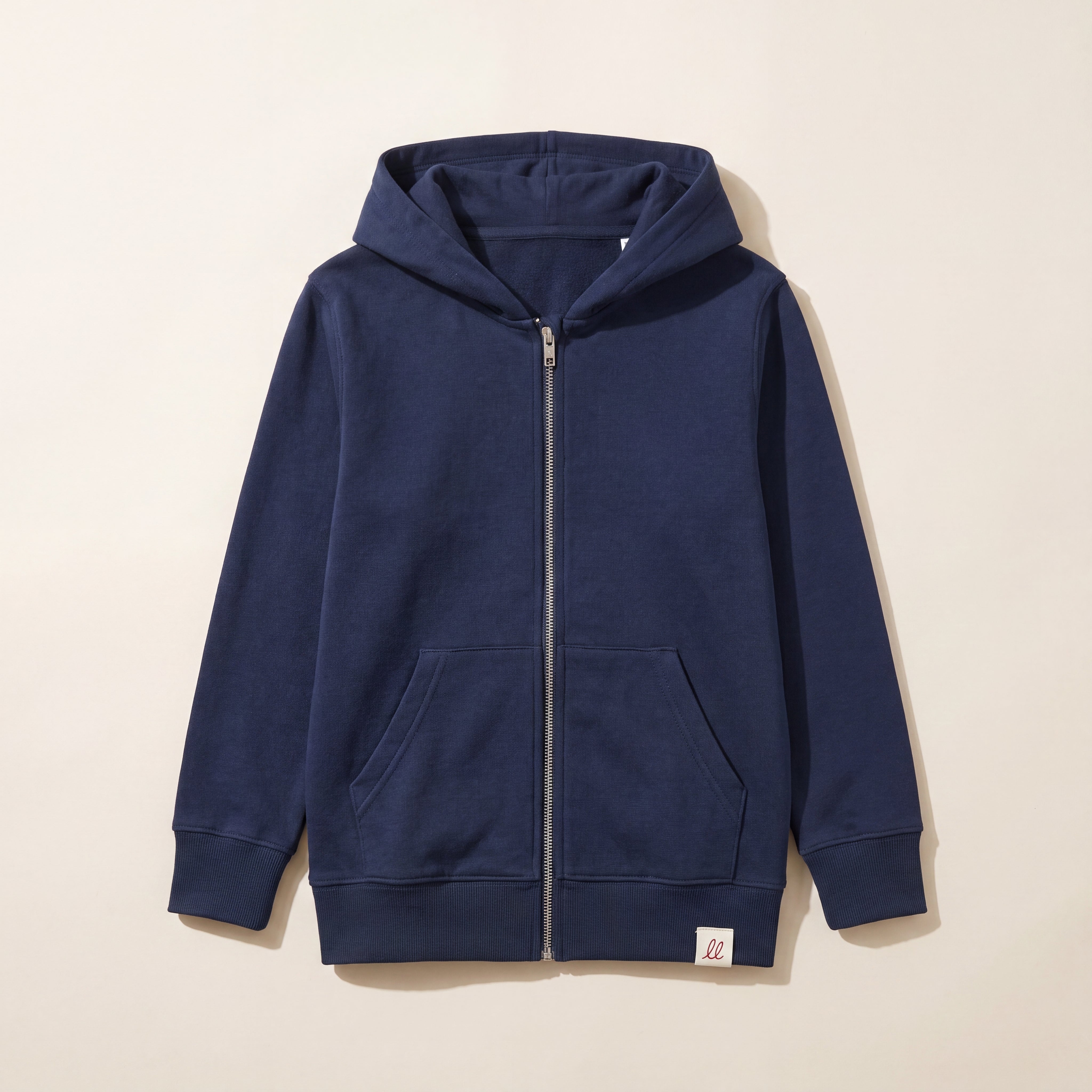 RULES? NAH. I'M LITTLE & LOVED. – Zip-Hoodie – Navy