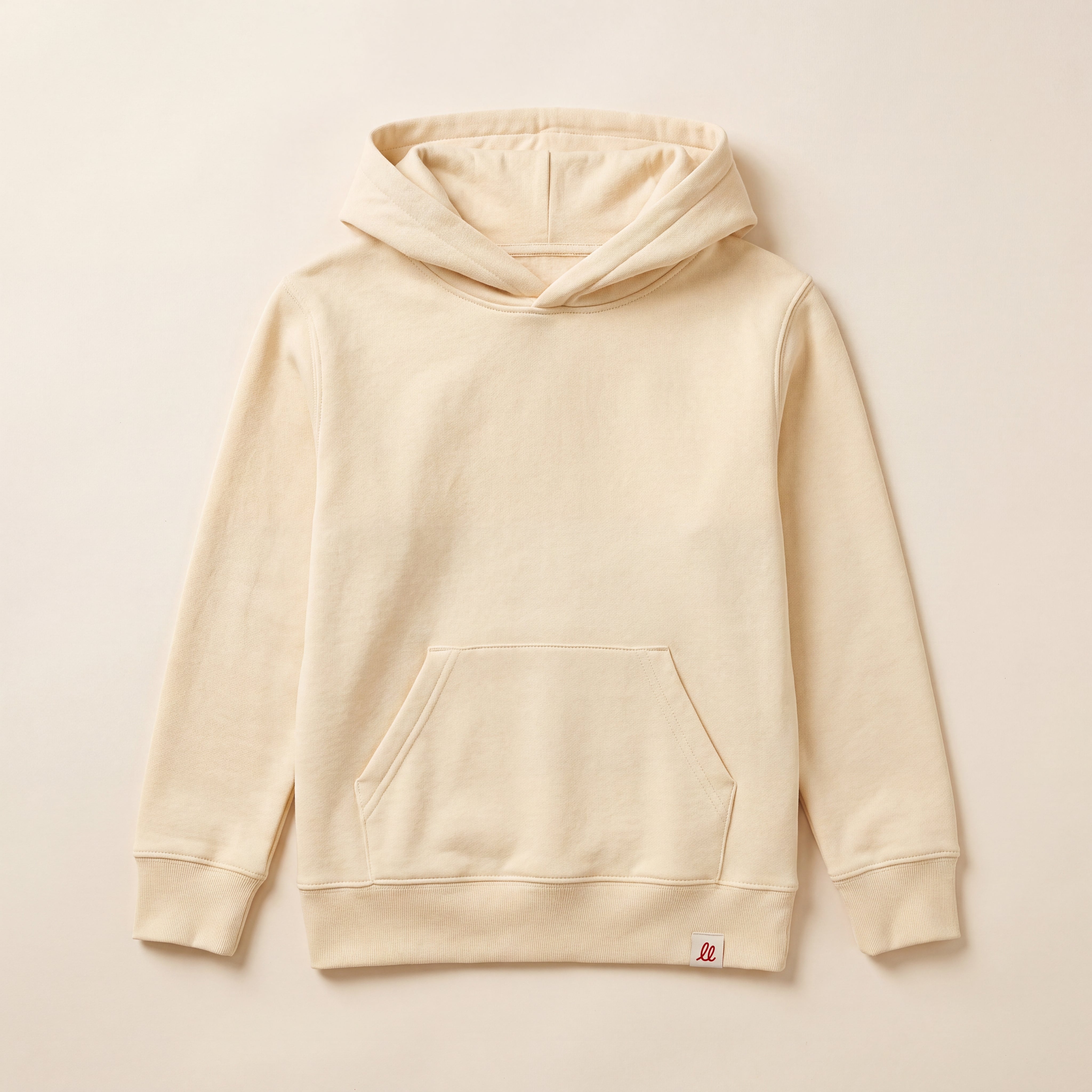 NO BORING KIDS ALLOWED HERE. – Hoodie – Packshot Front (butter)