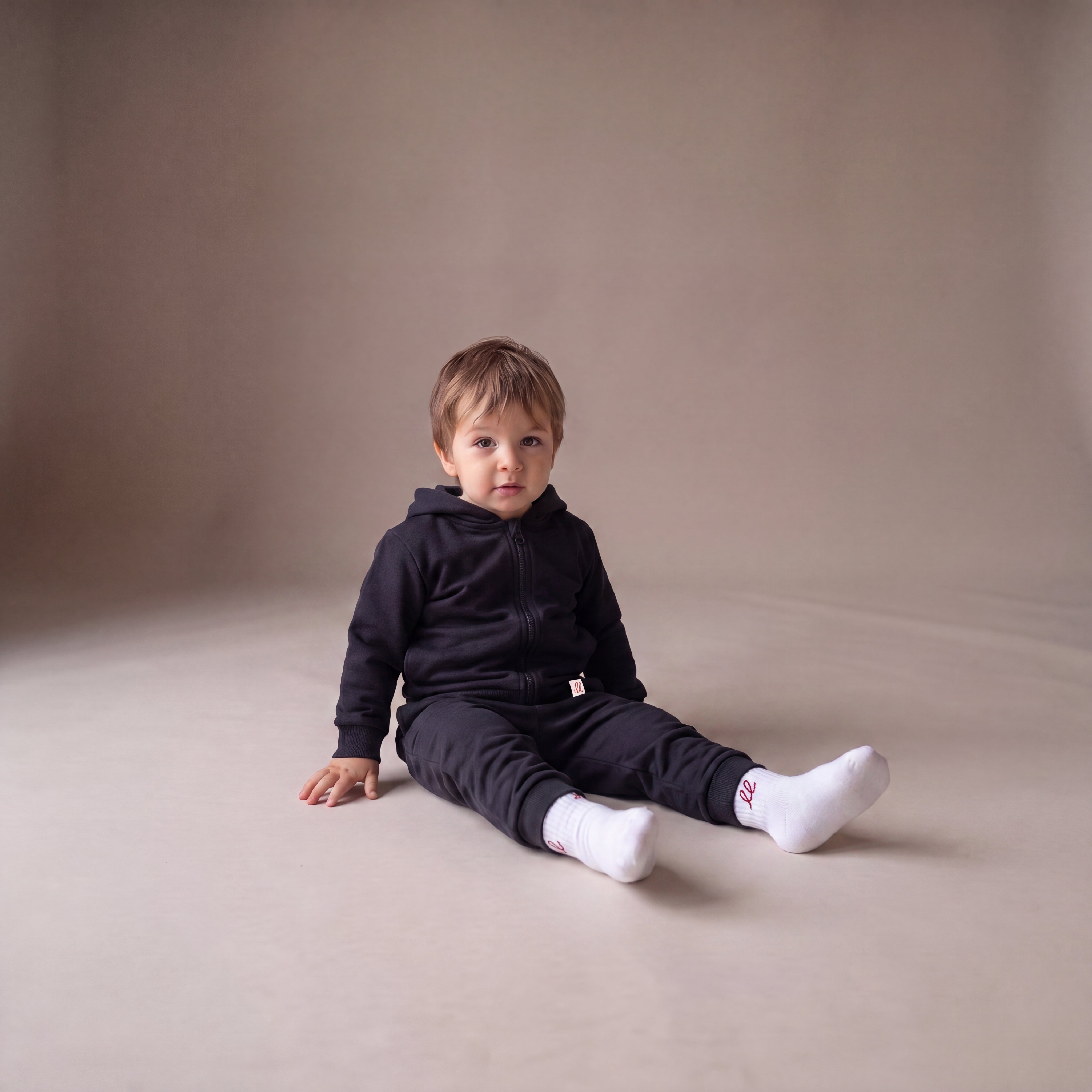 NO BORING KIDS ALLOWED HERE. – Zip-Hoodie – getragen (Baby)