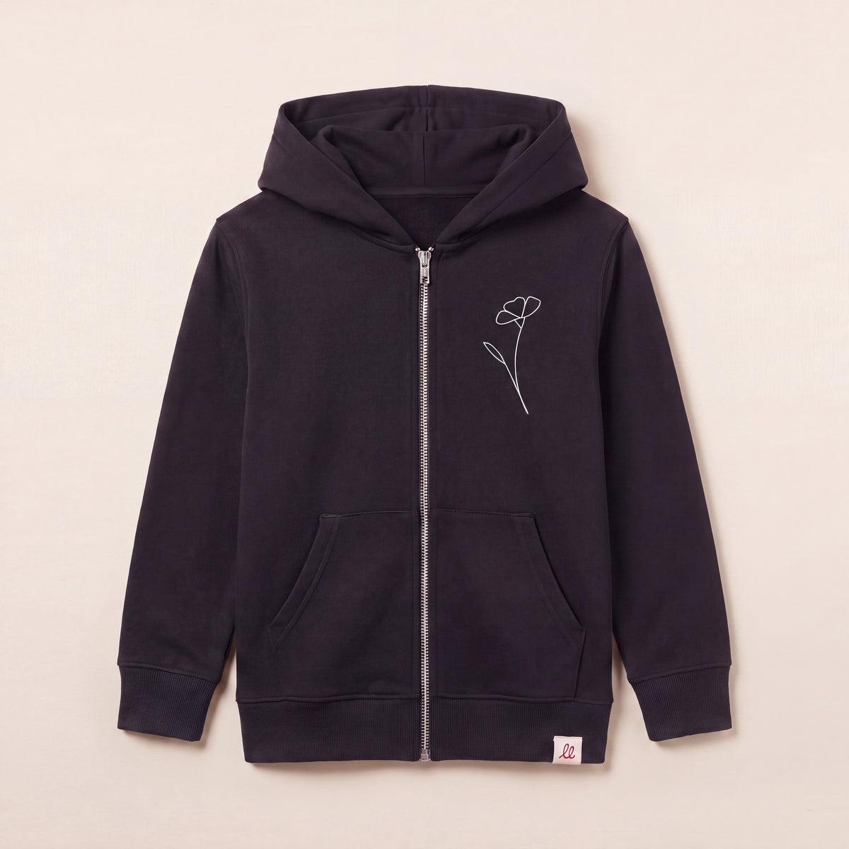 Wildflower – Zip-Hoodie – Packshot Front (C002/KIDS)