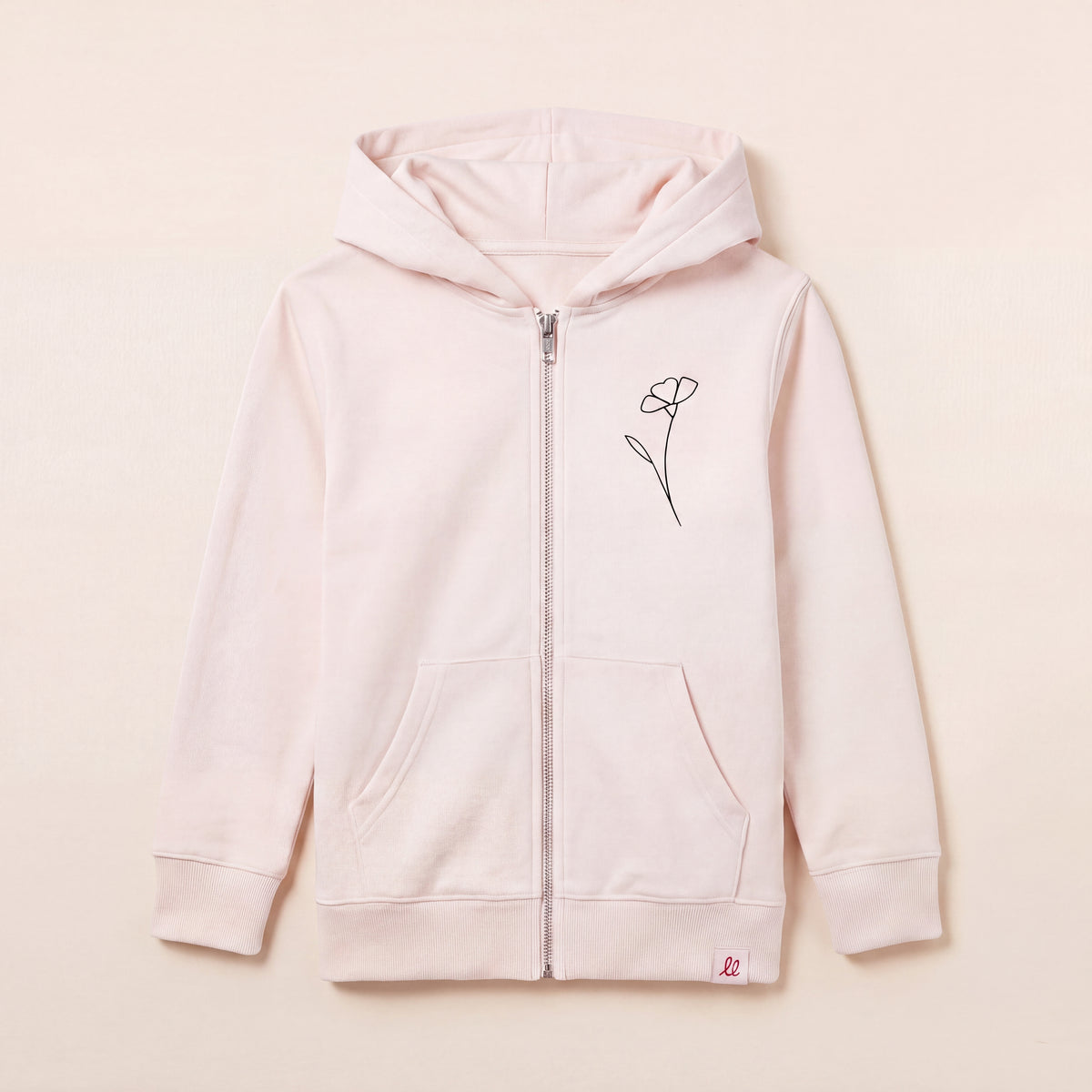 Wildflower – Zip-Hoodie – Packshot Front (C054/KIDS)