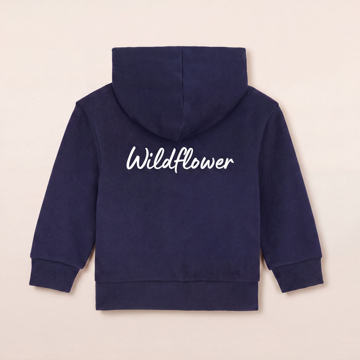 Wildflower – Zip-Hoodie – Packshot Rücken (C727/BABY)