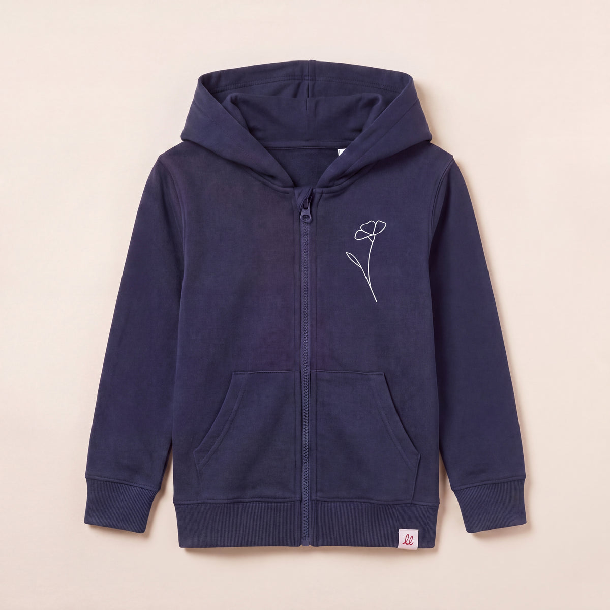 Wildflower – Zip-Hoodie – Packshot Front (C727/BABY)