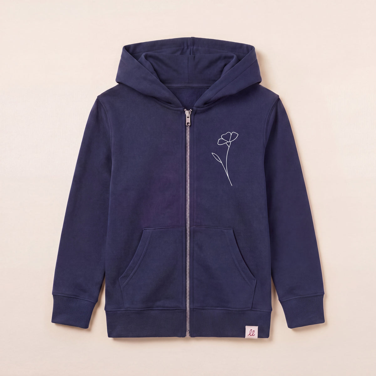 Wildflower – Zip-Hoodie – Packshot Front (C727/KIDS)