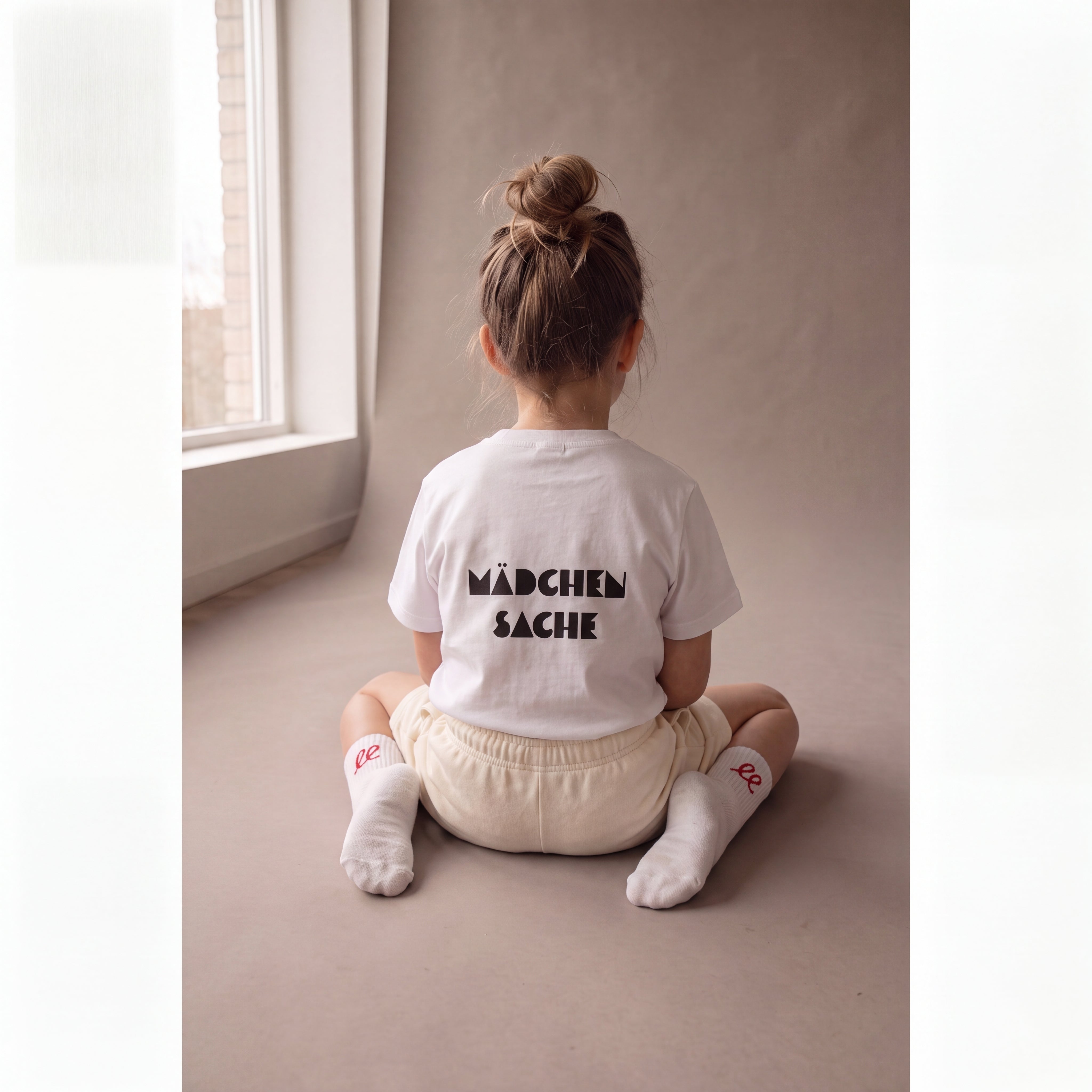 Mädchensache – Set mit Off-White-Shorts (Kind)