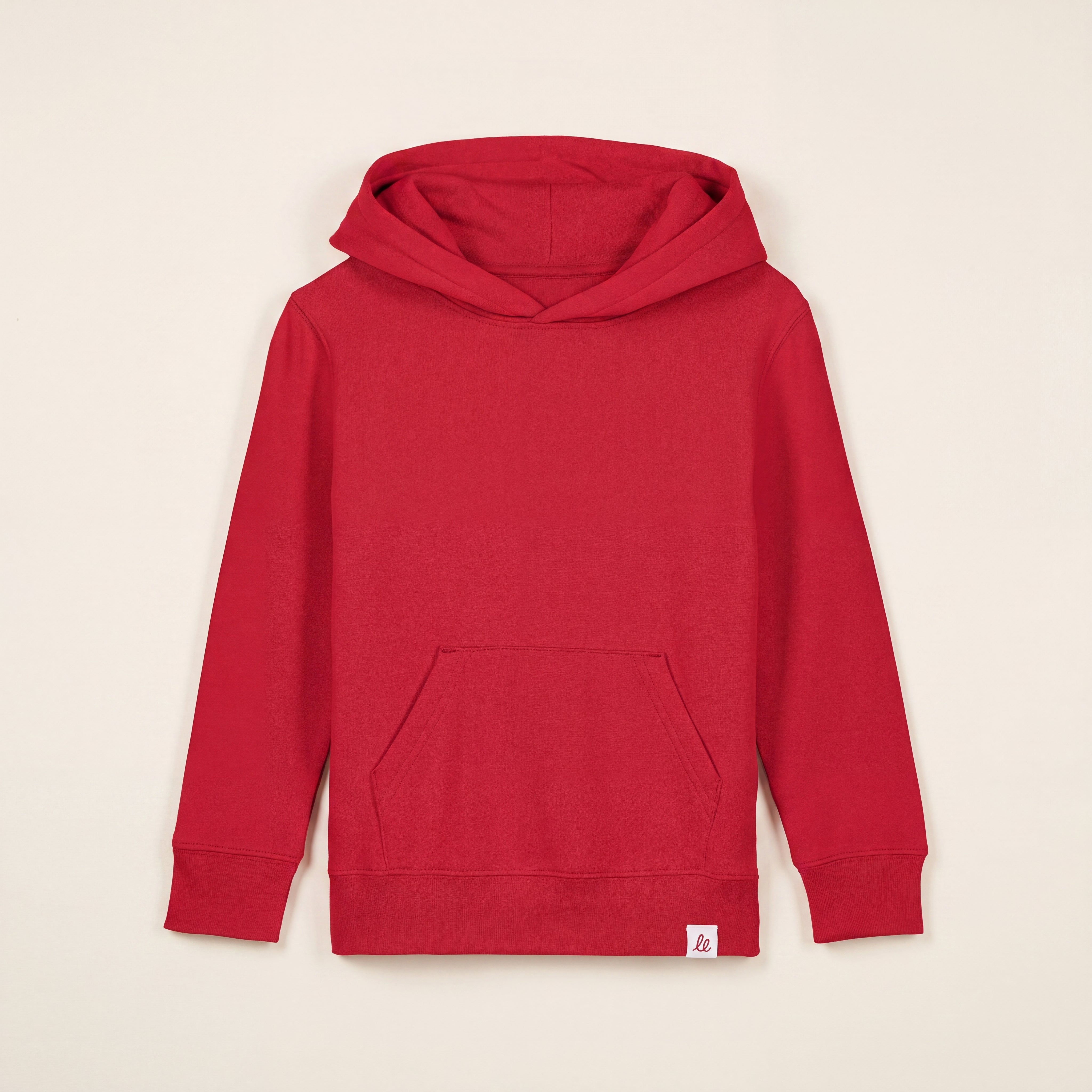 Keine Angst vor nix – Hoodie – Packshot Front (rot)