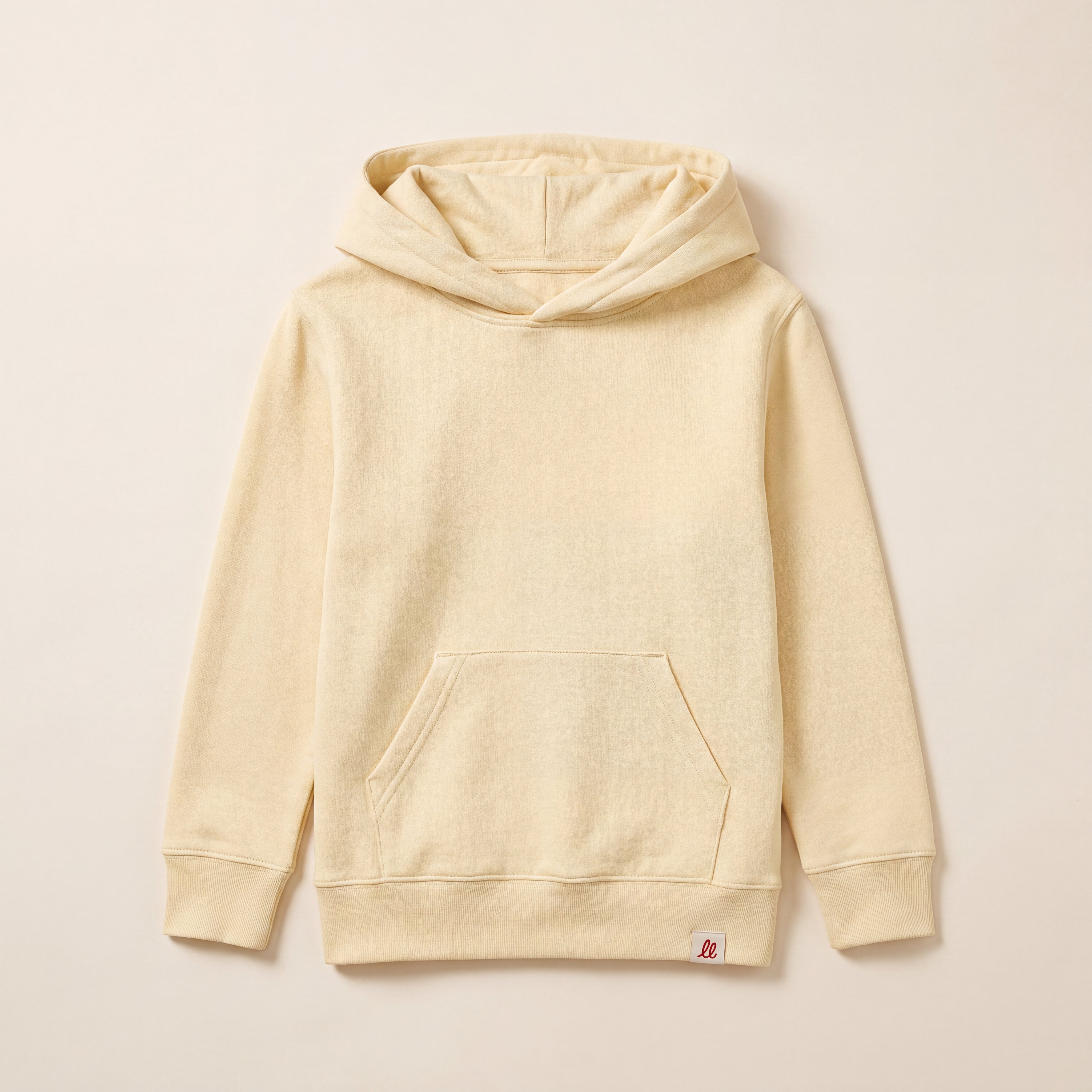 Keine Angst vor nix – Hoodie – Packshot Front (butter)