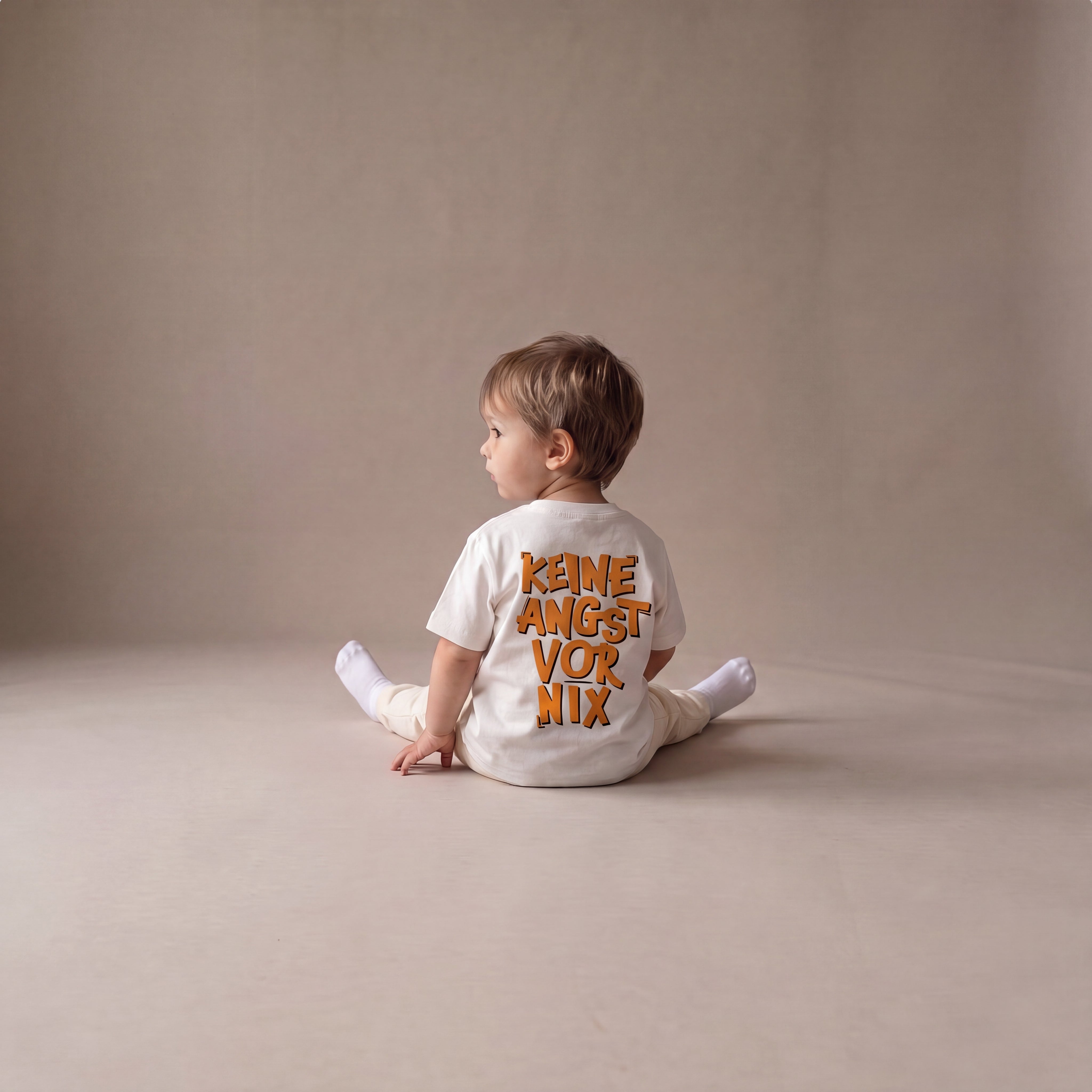 Keine Angst vor nix – Set mit Off-White-Jogginghose (Baby)