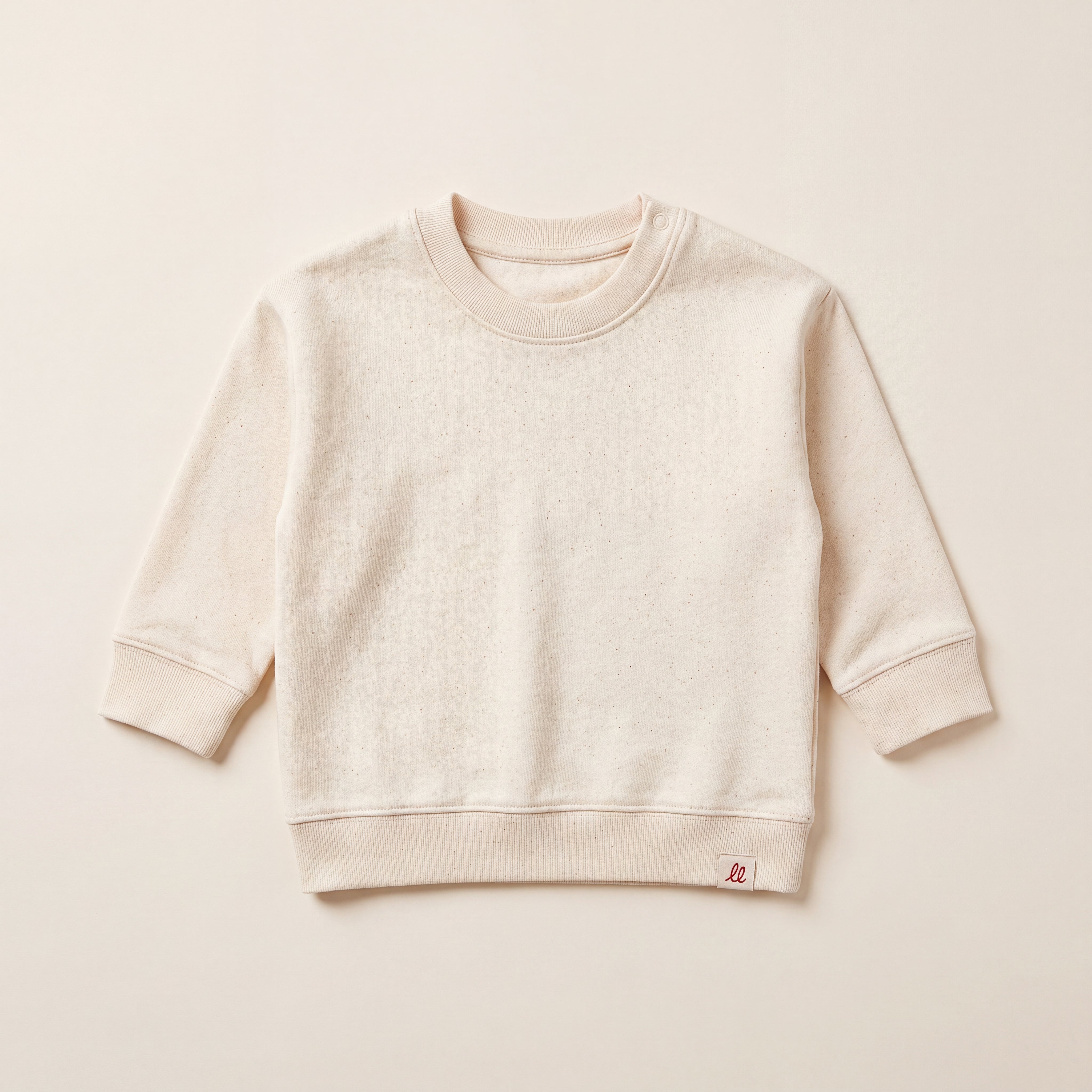 Keine Angst vor nix – Sweatshirt – Packshot Baby Front (off-white)
