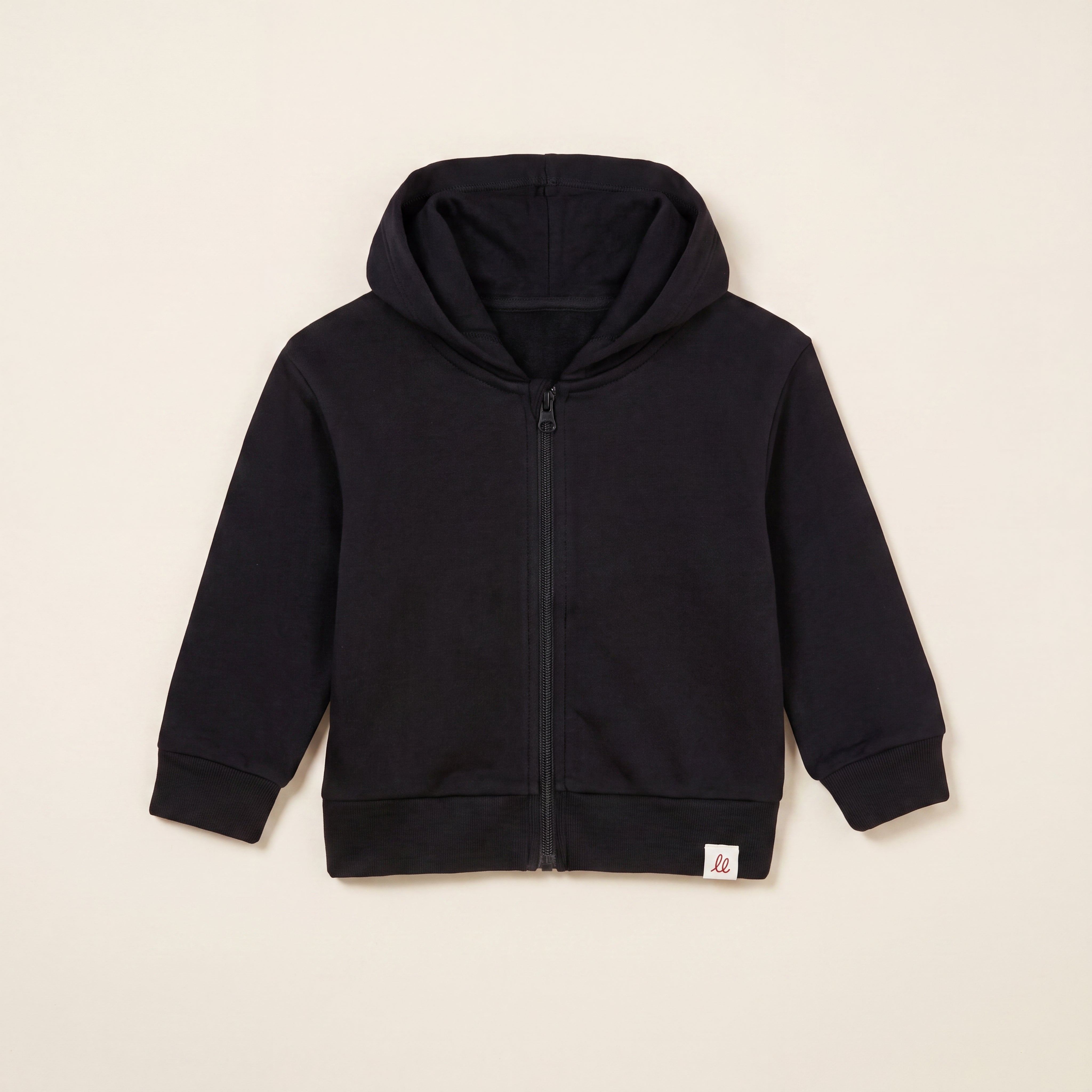 Keine Angst vor nix – Zip-Hoodie – Packshot Baby Front (schwarz)