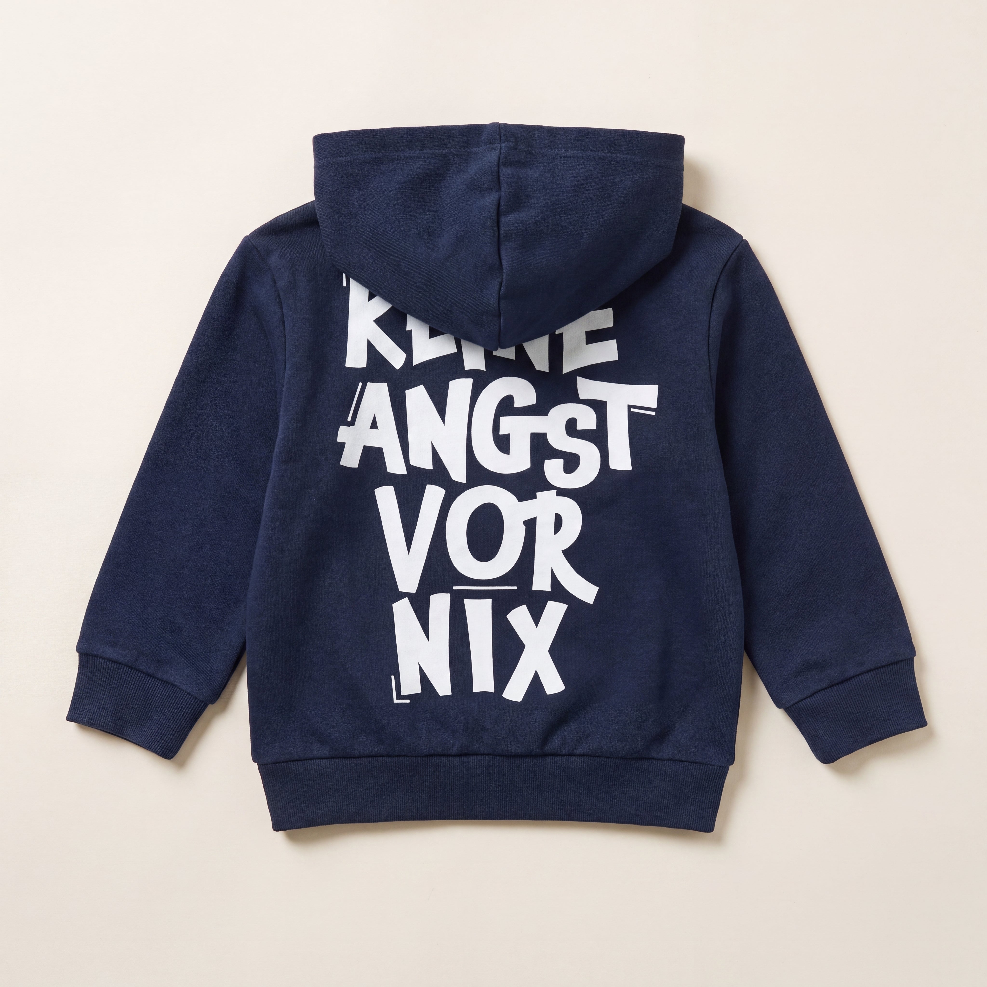 Keine Angst vor nix – Zip-Hoodie – Navy