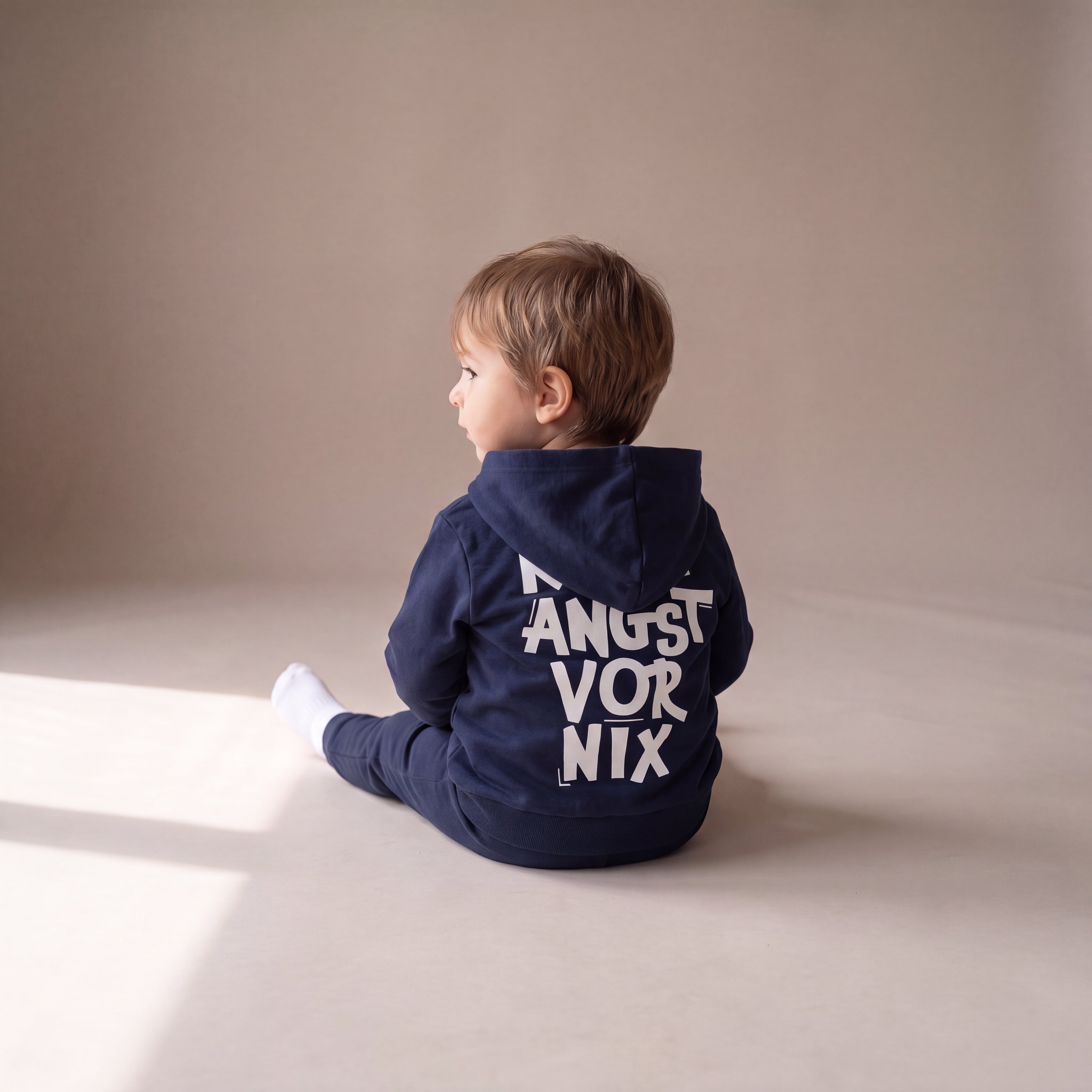 Keine Angst vor nix – Zip-Hoodie – Navy