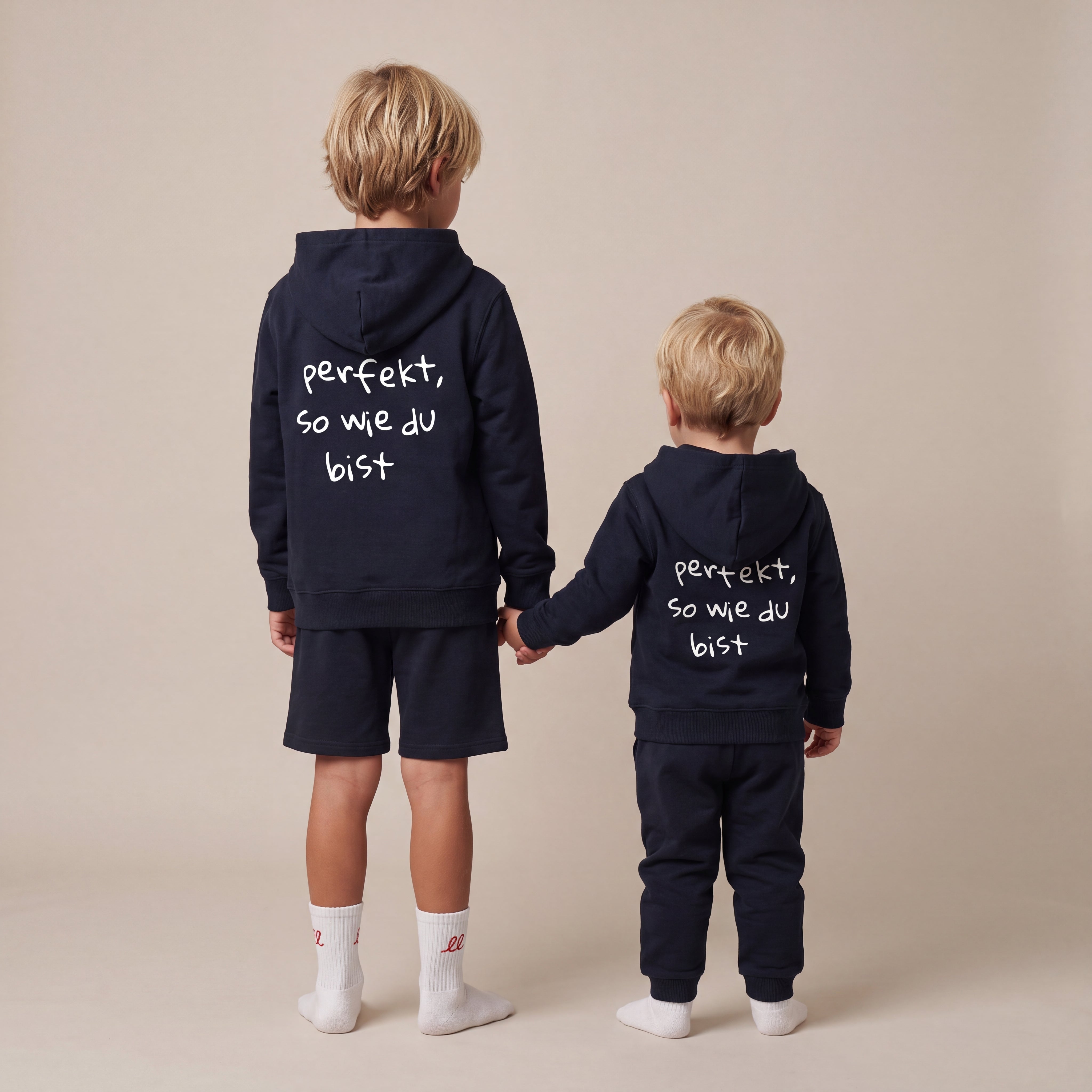 Perfekt, so wie du bist – Zip-Hoodie – Partnerlook