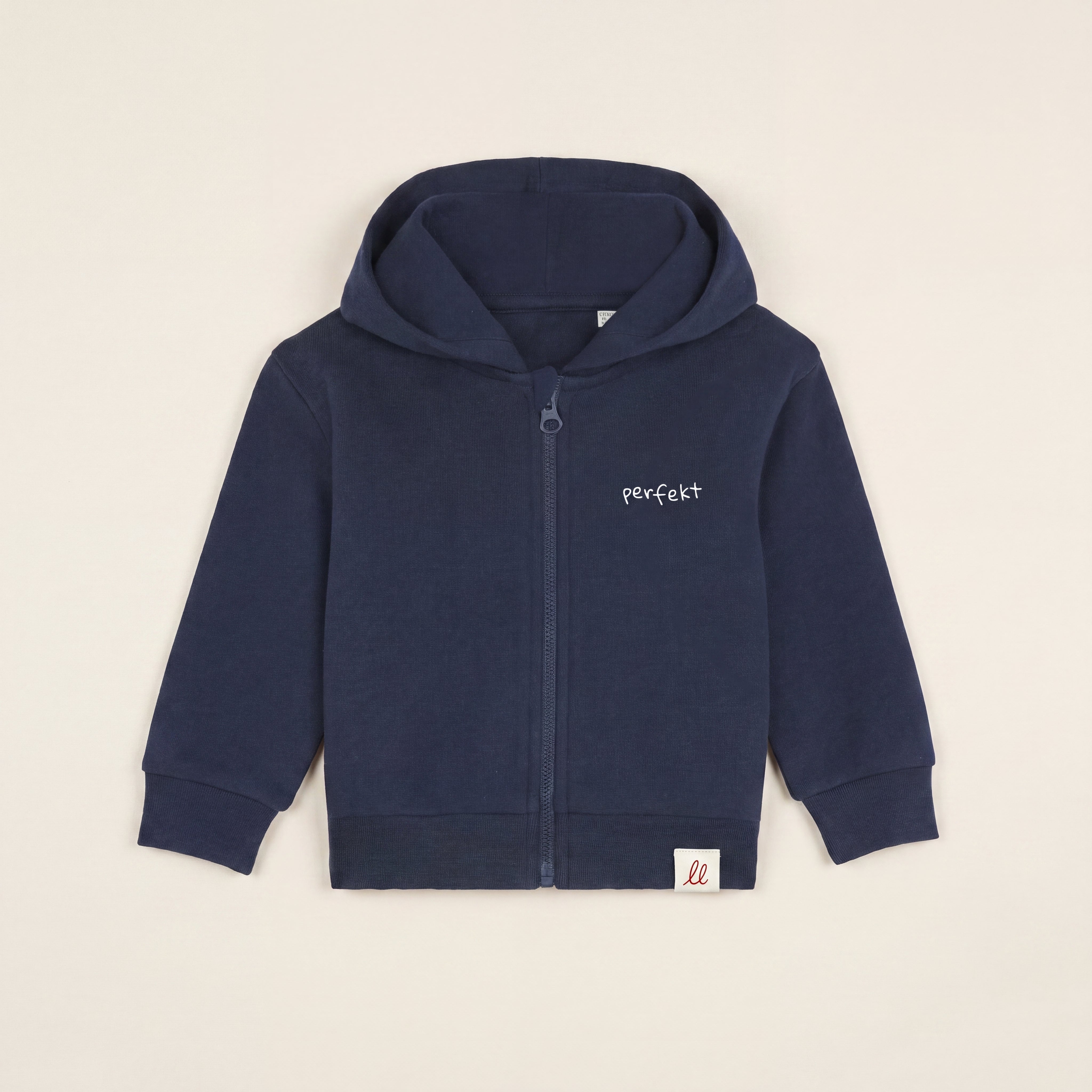 Perfekt, so wie du bist – Zip-Hoodie – Navy